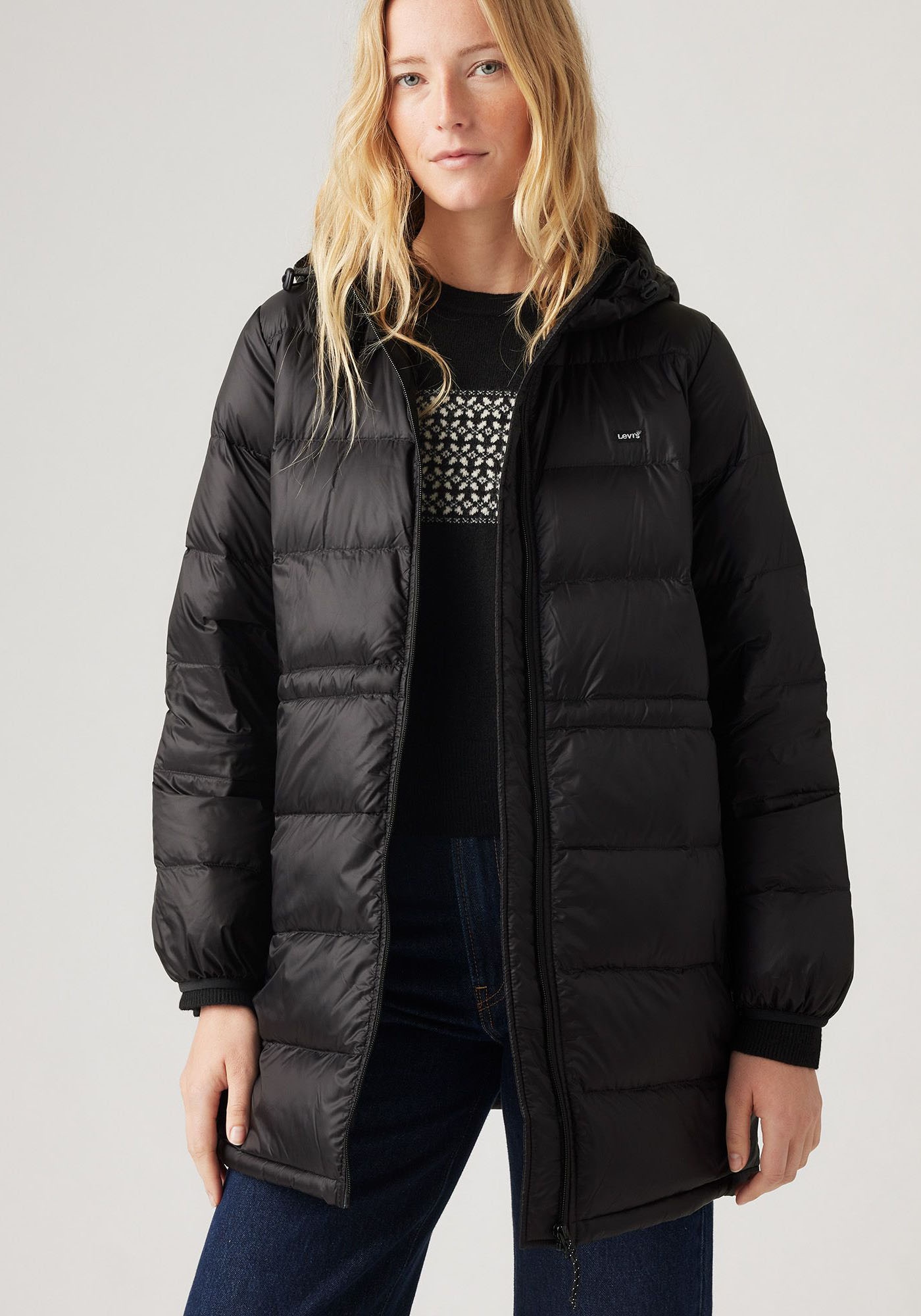 Levi's® Steppjacke »POLLY MIDI PUFFER«, mit Kapuze, mit praktischen Taschen