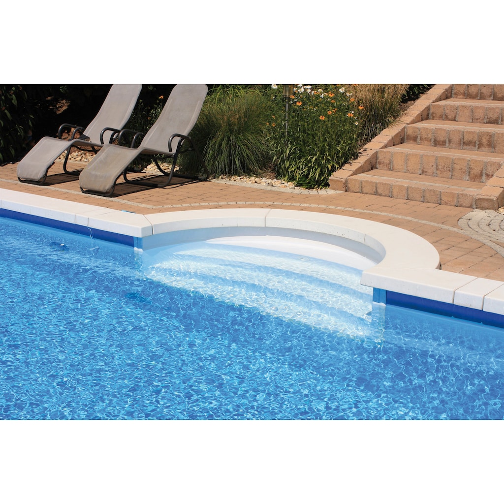 KWAD Schwimmbecken »STYROPOR®STEIN POOL ALL INCLUSIVE, BxLxH: 300x600x150 cm«, (Set)