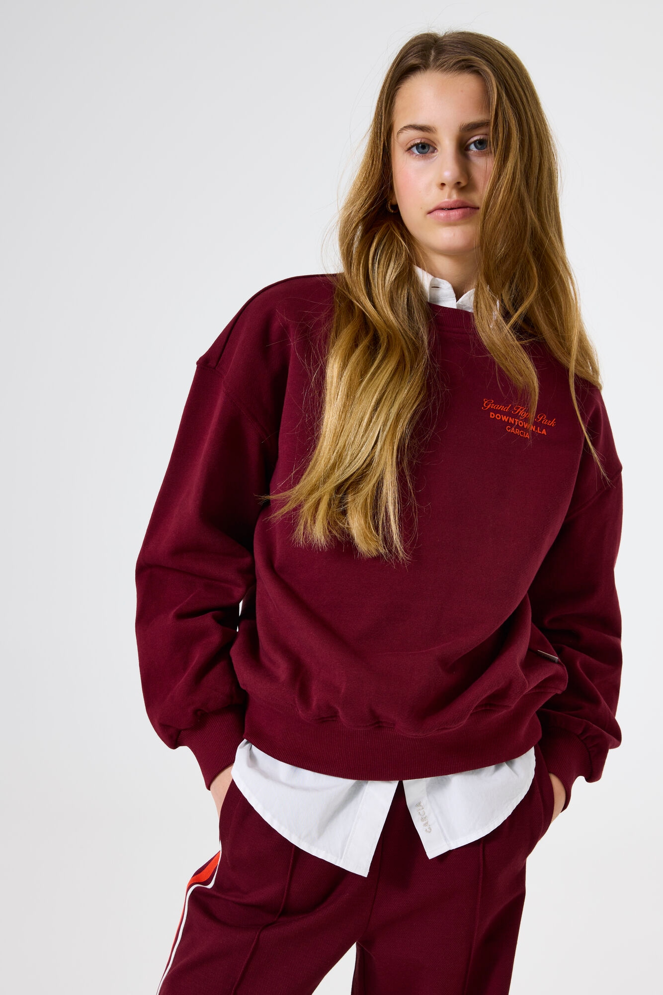 Garcia Sweatshirt, Mit Schriftzug For Girls