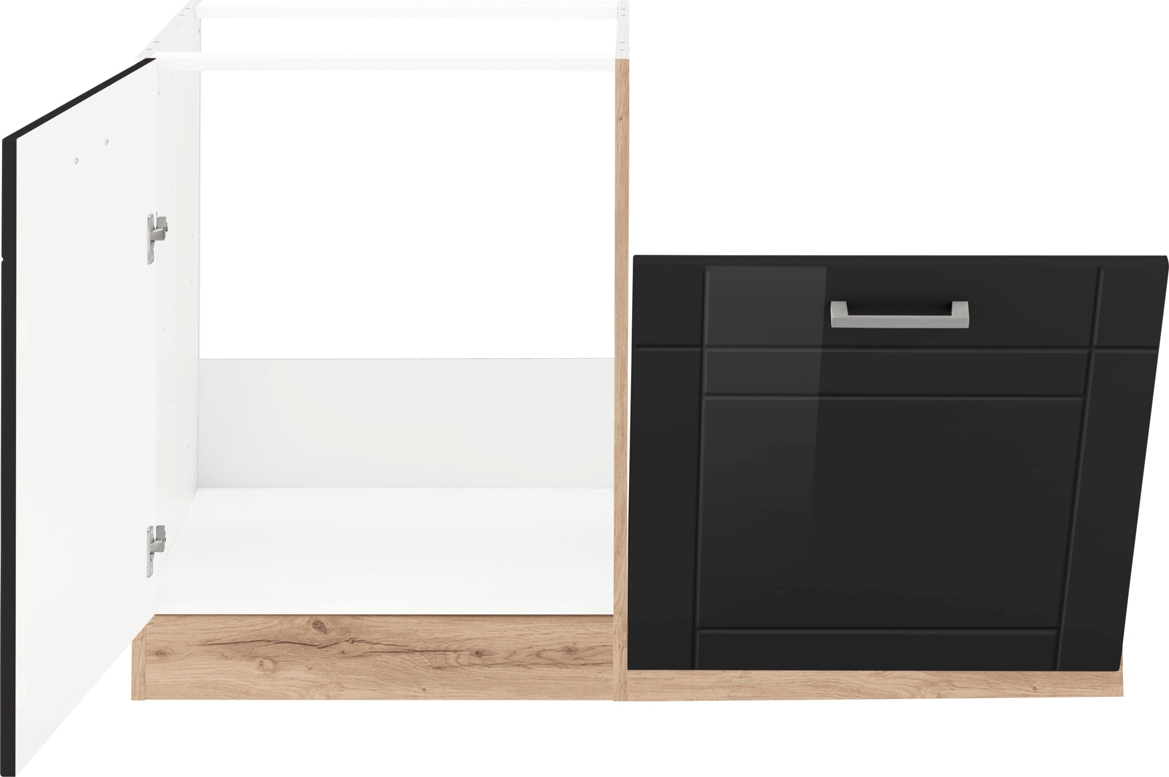 KOCHSTATION Spülenschrank »KS-Tinnum«, 120 cm breit, MDF-Fronten, Metallgriffe, inklusive Einbauspüle