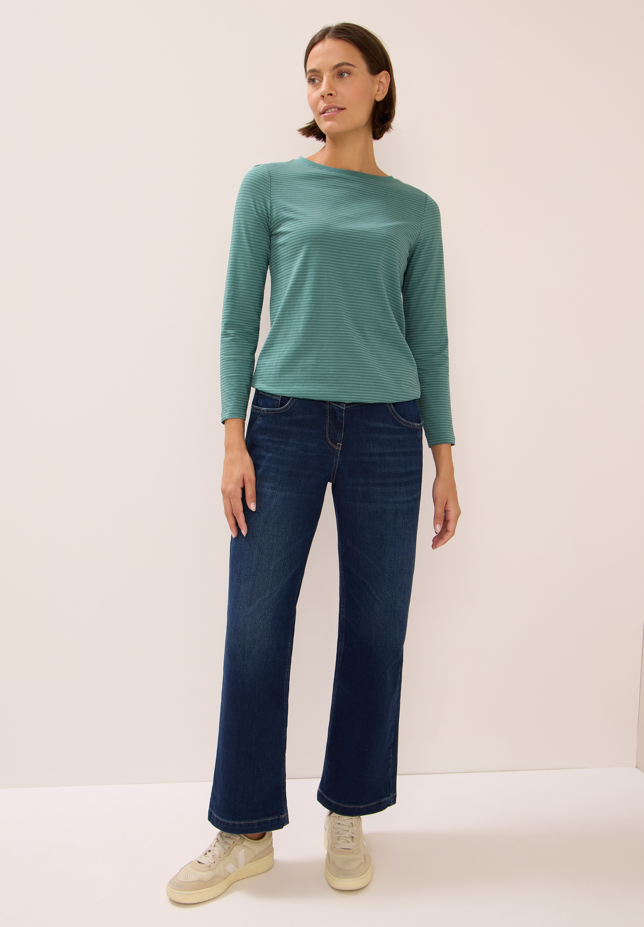 Cecil Langarmshirt, im soften Baumwoll-Mix