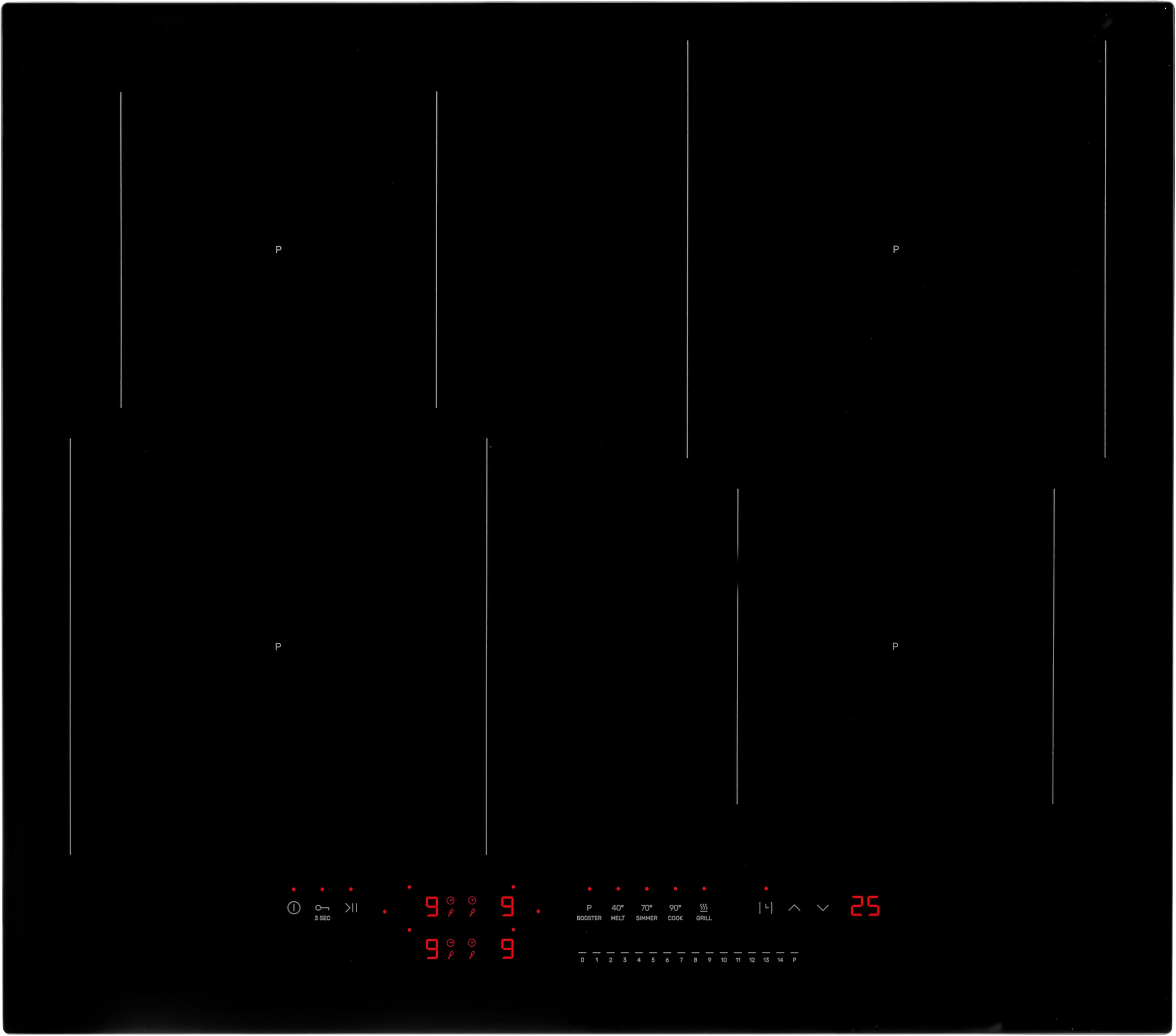 Amica Induktions-Kochfeld "KMI 774 660 C" Viel Platz und schnelle Hitze für günstig online kaufen