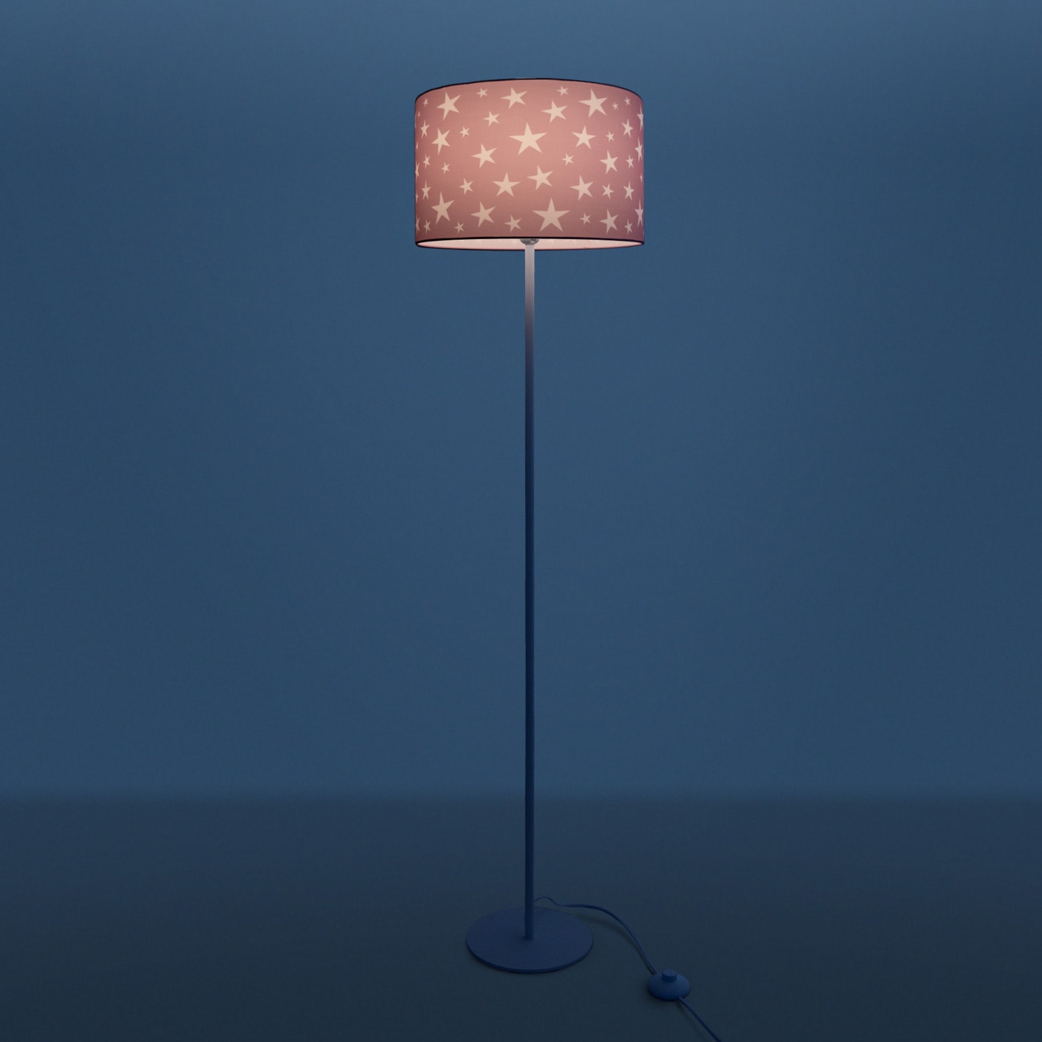 Paco Home Stehlampe »Capri 315«, 1 flammig, Leuchtmittel E27 | ohne Leuchtmittel, Kinderlampe LED Kinderzimmer, Sternen-Motiv, Deko Stehleuchte E27