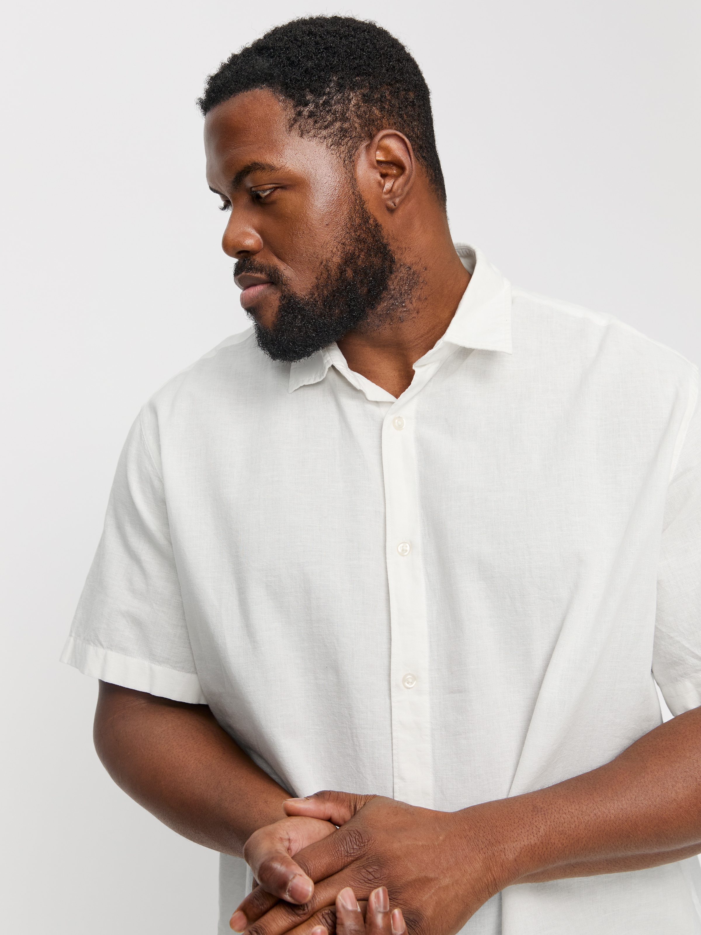 Jack & Jones PlusSize Kurzarmhemd »JJEBREEZE SHIRT SS SN PLS«, mit Hemdkragen
