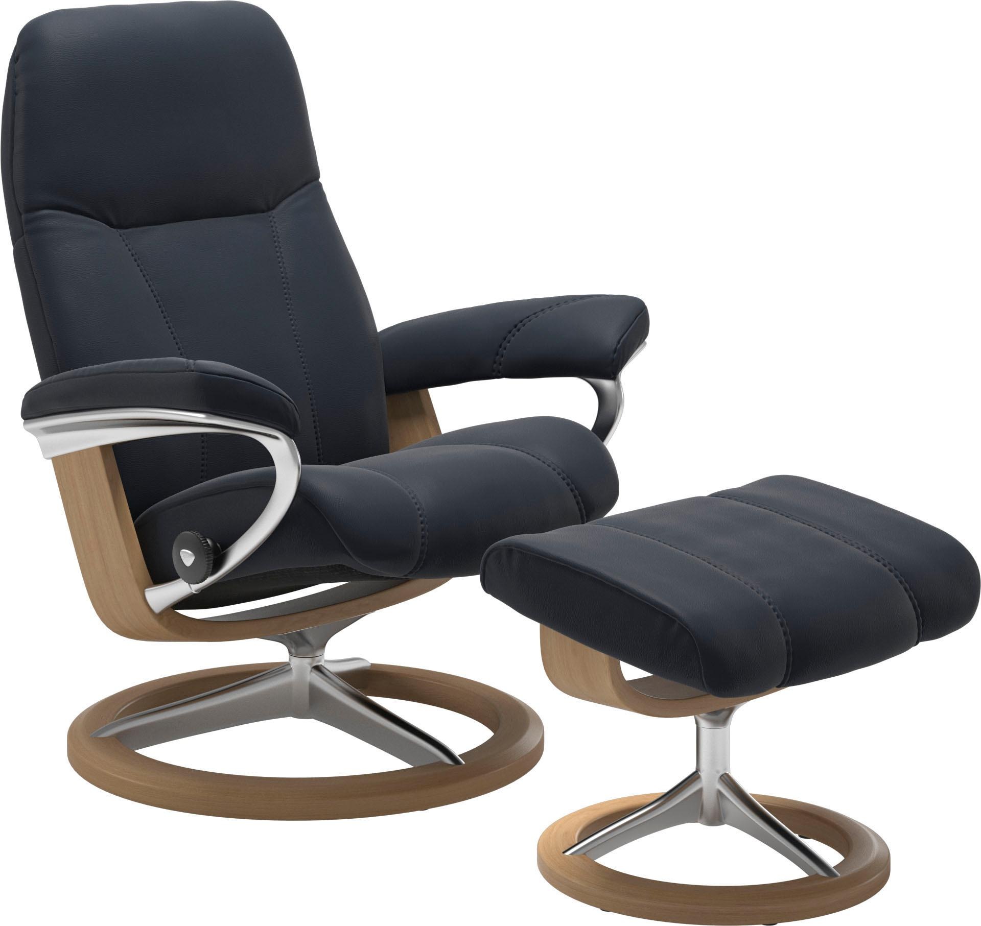 Stressless "Consul" Set, Relaxsessel mit Hocker, mit Hocker, mit Signature günstig online kaufen