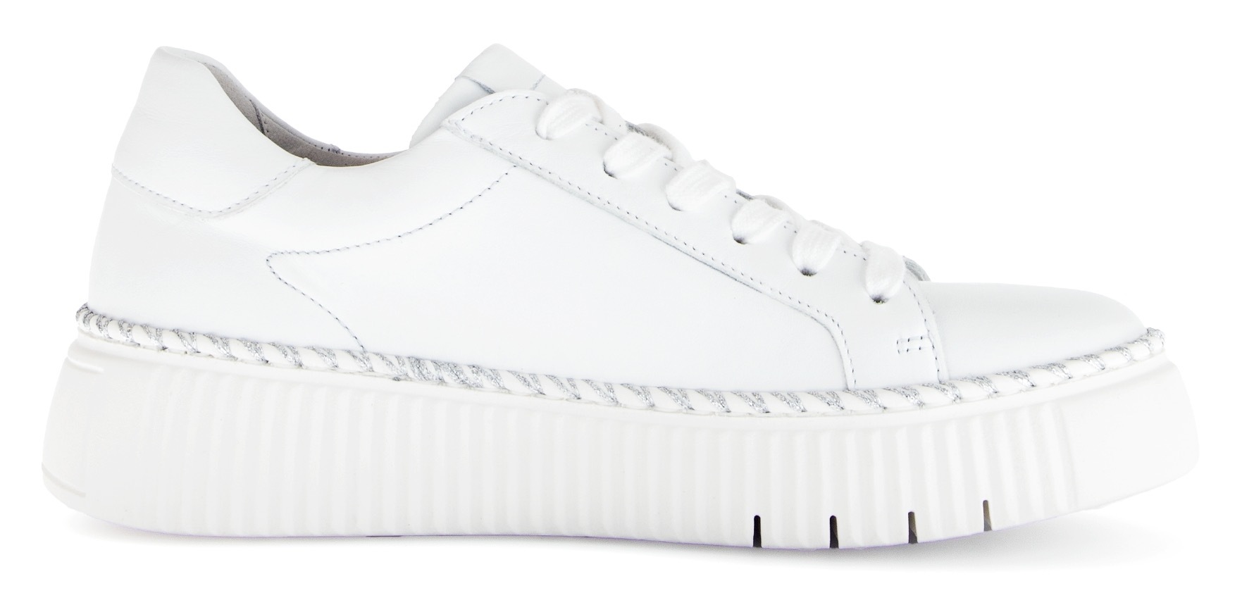 Thumbnail - Gabor Plateausneaker, Freizeitschuh, Halbschuh, Schnürschuh mit Kontrast-Rahmennaht