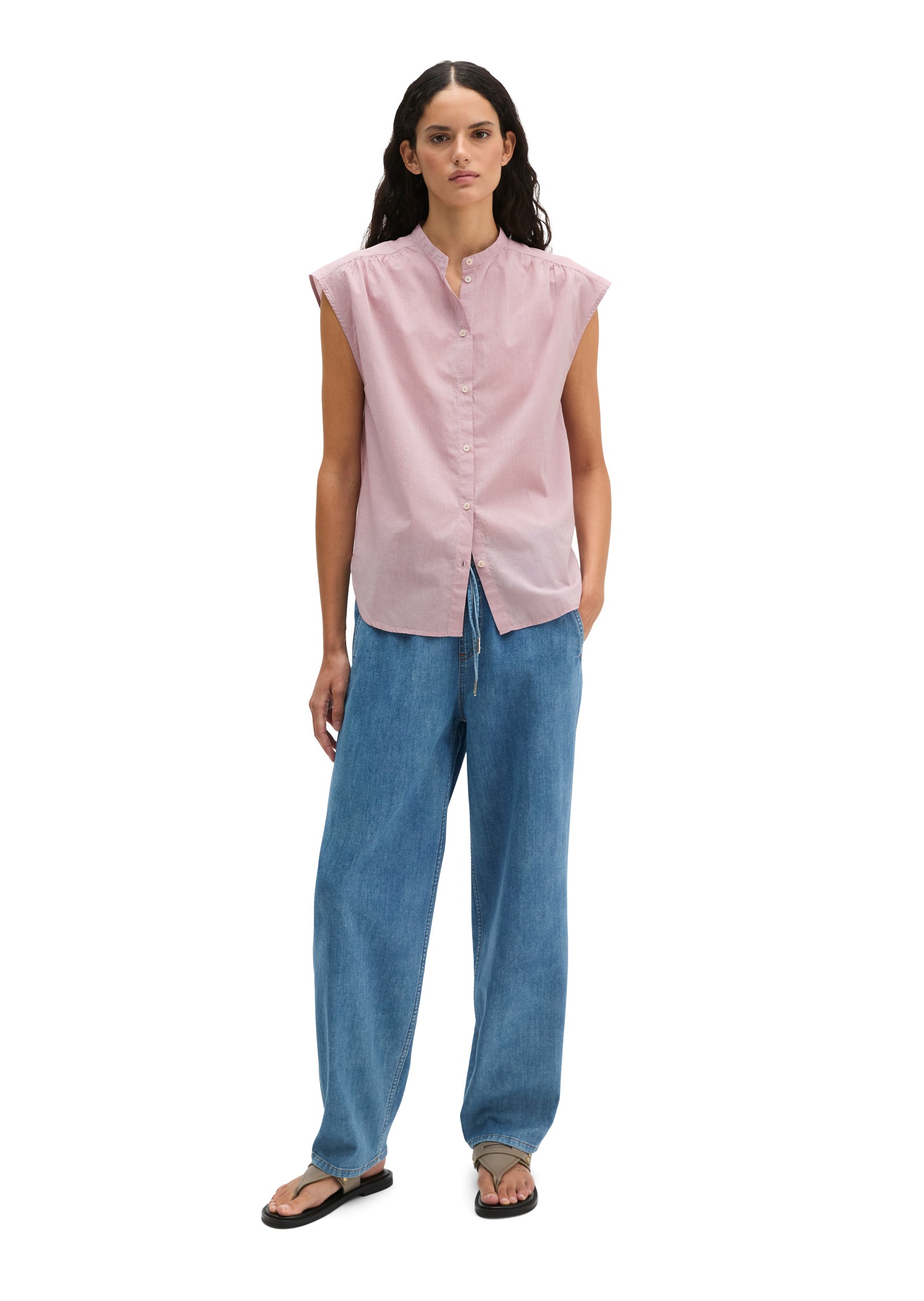 Marc O'Polo Blusentop »aus Baumwoll-Chambray«