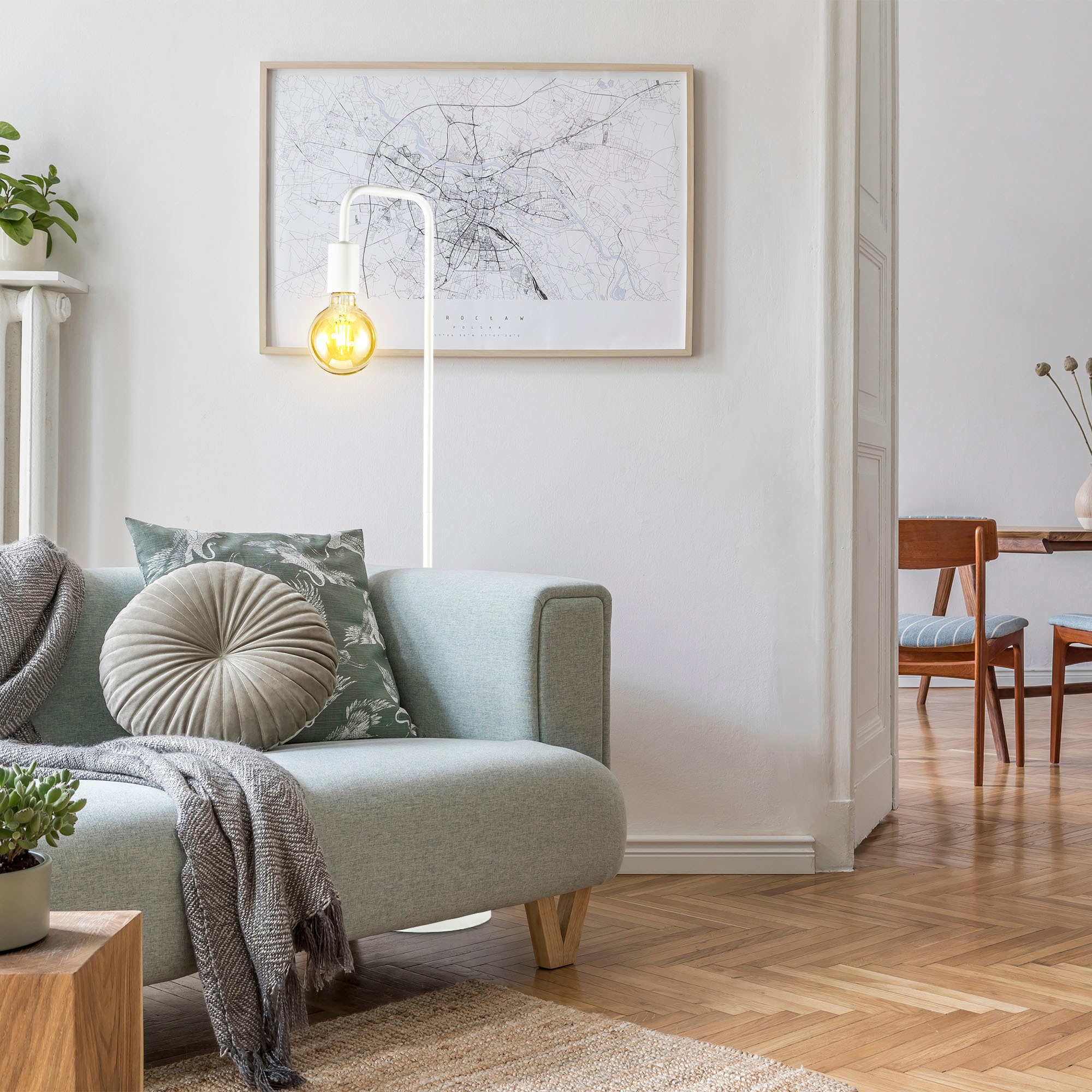 B.K.Licht Stehlampe und Tischleuchte im Set
