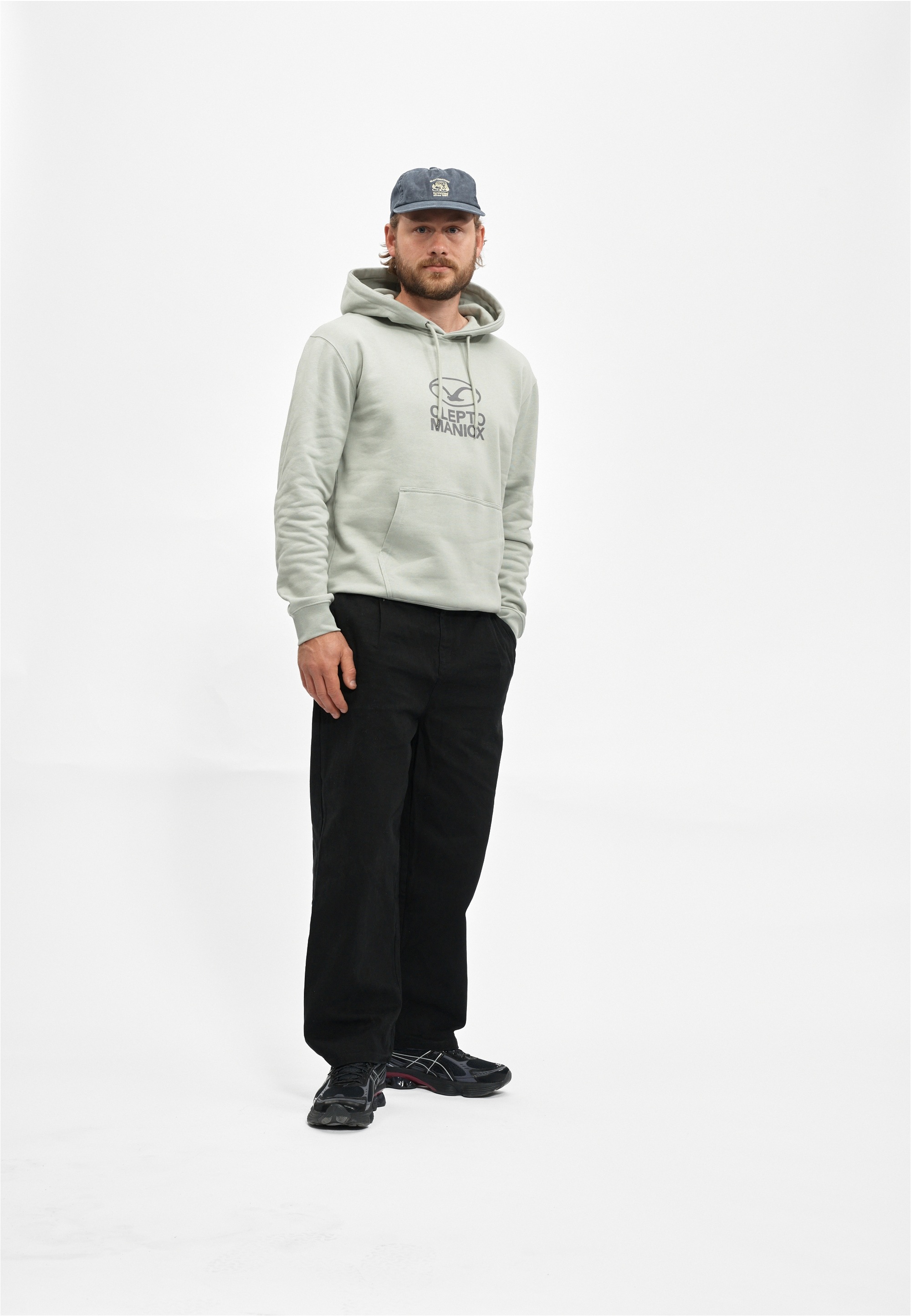 Cleptomanicx Kapuzensweatshirt »Möwe Plate«, mit lässigem Frontprint
