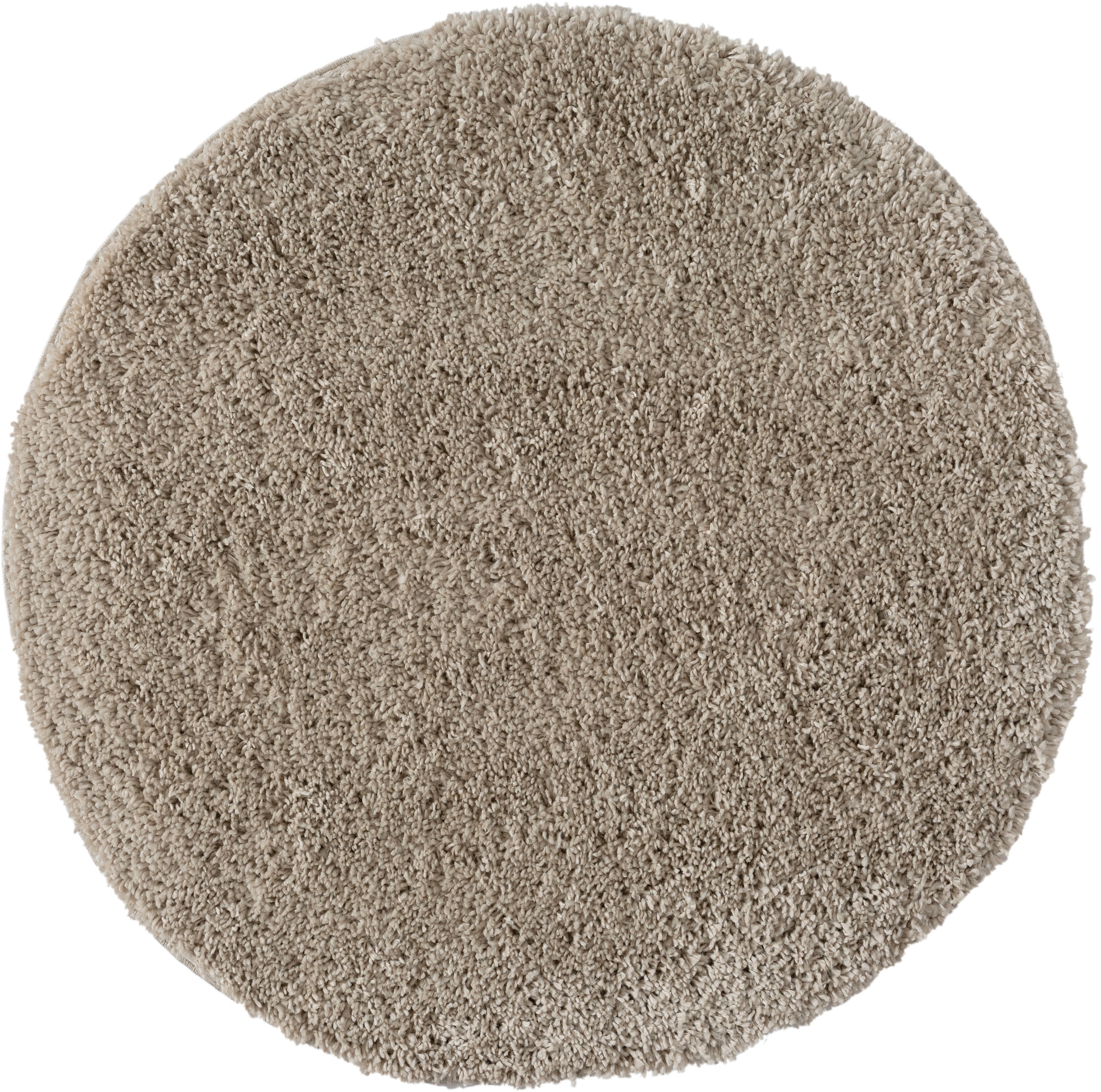 Myflair Möbel & Accessoires Hochflor-Teppich »My Shaggy«, rund, 37 mm Höhe, Shaggy, Uni Farben, leicht glänzend, Microfaser, extra flauschig