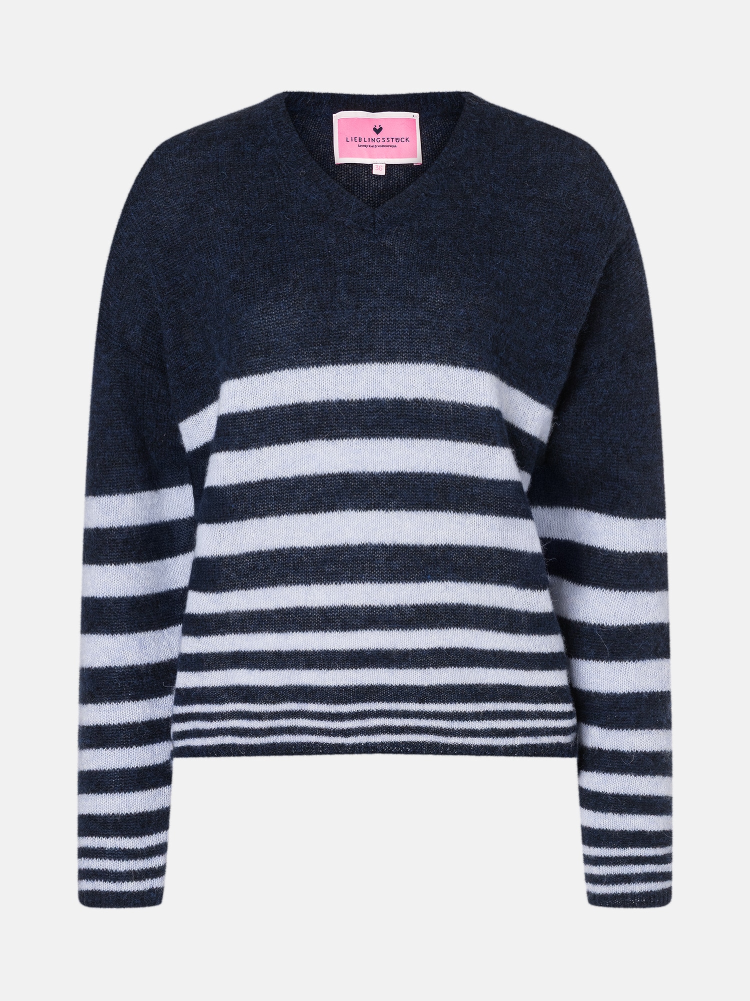 Lieblingsstück Strickpullover »Baberina«, V-Neck mit Alpaka-Wolle