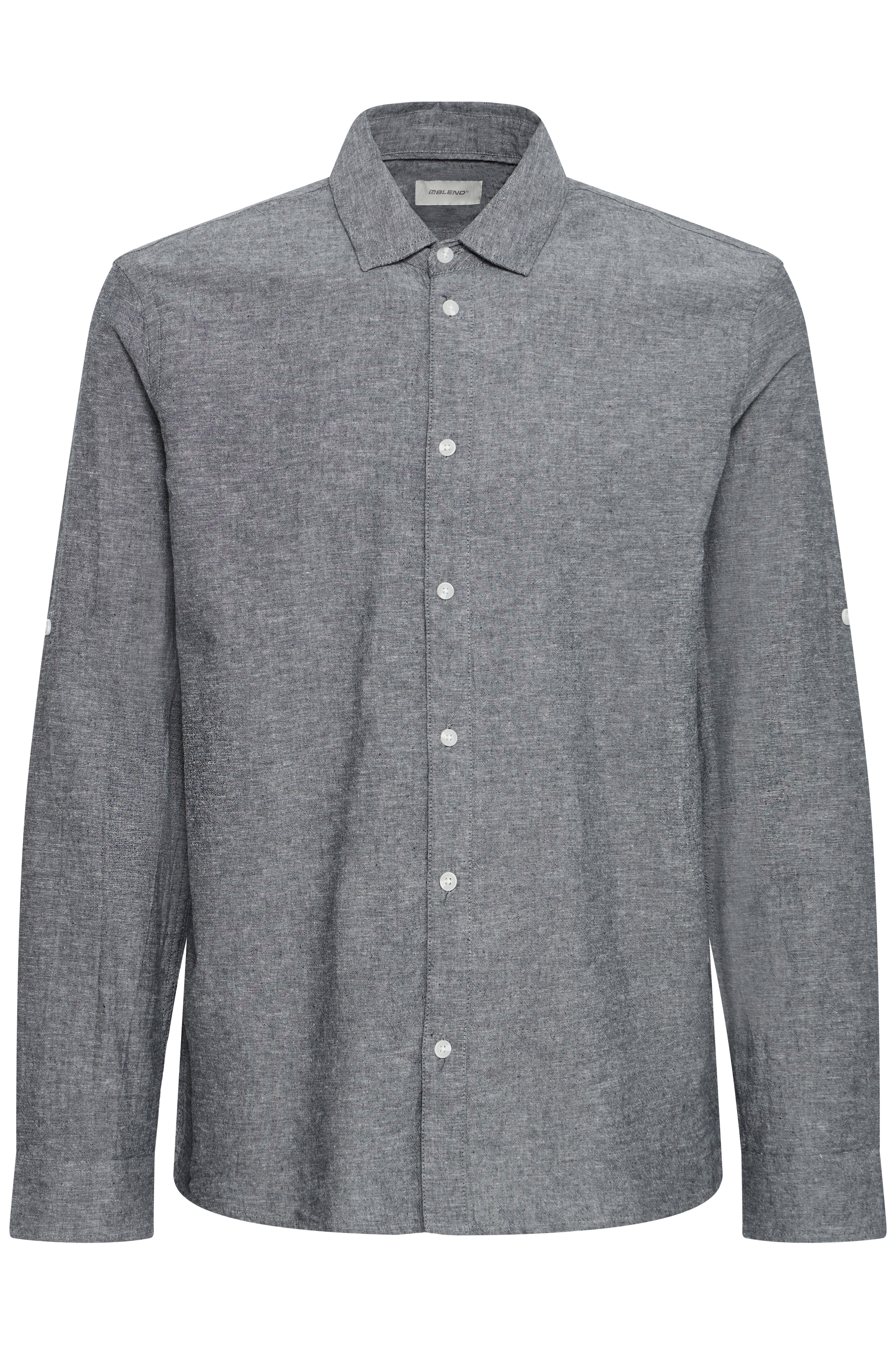 Blend Langarmhemd »BHABAN SHIRT PP NOOS« mit normalem Hemdkragen, Regular Fit, mit Leinen
