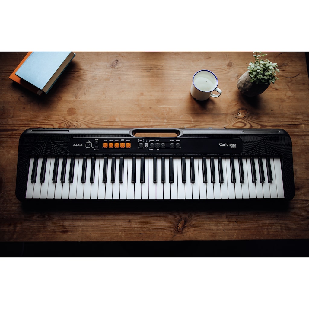 CASIO Home-Keyboard »CT-S100AD«, (Set, 3 St.), inkl. Netzadapter und Stativ