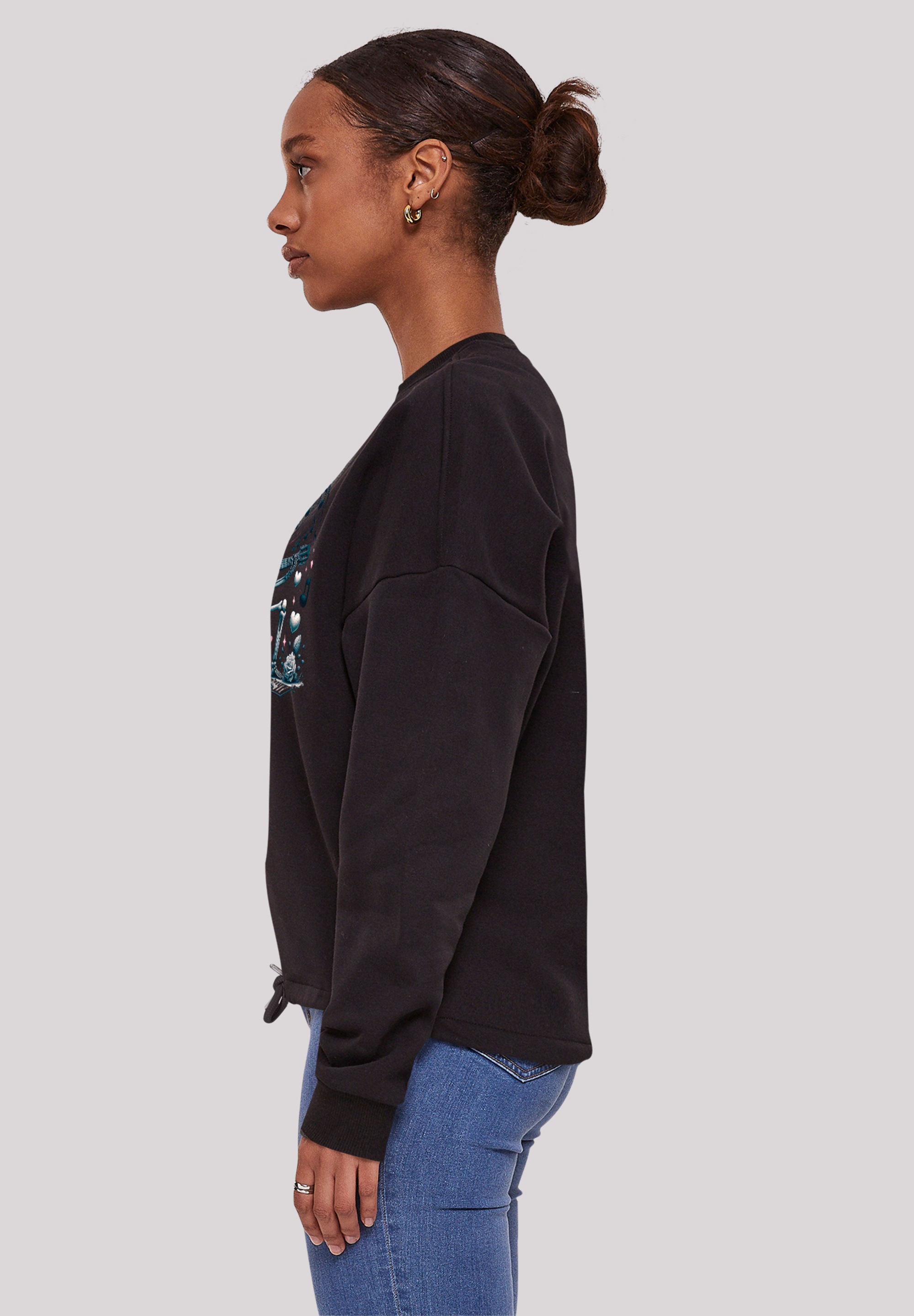 F4NT4STIC Sweatshirt »Skelett spielt Gitarre, Musik, Liebe«, Premium Qualität