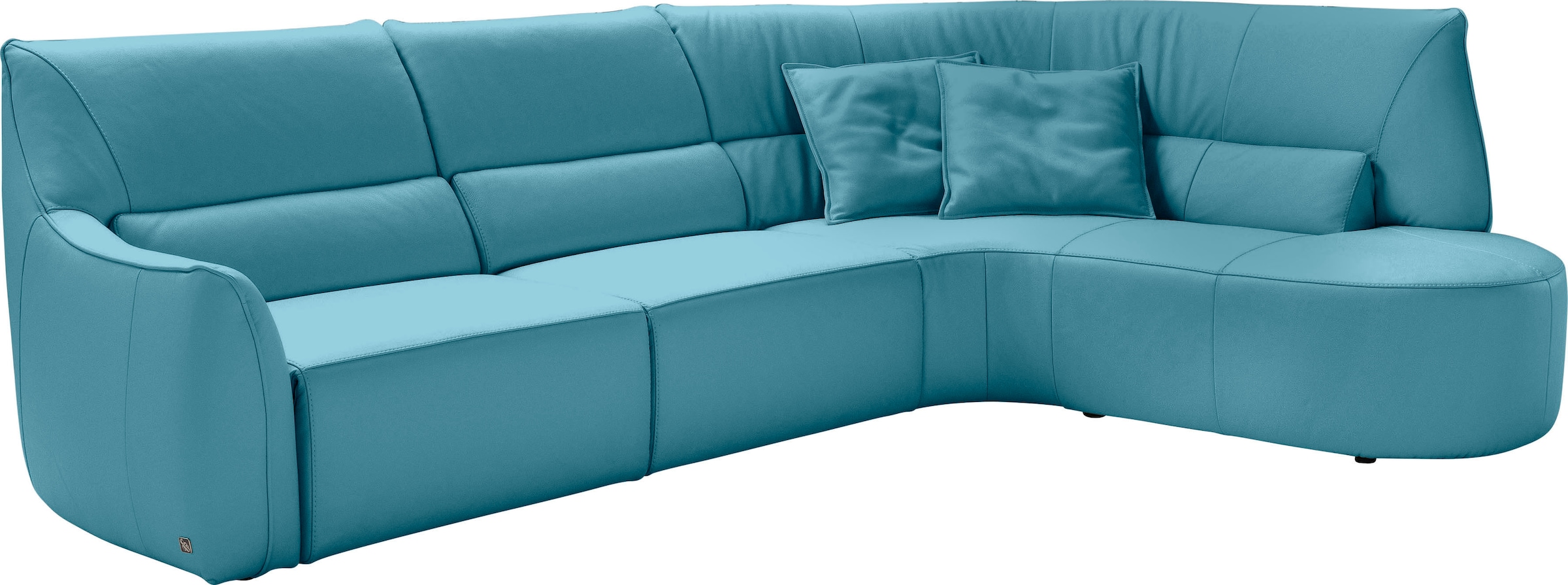 Egoitaliano Ecksofa "Puffy, extravagant & edel, Retro Designsofa, hoher Sit günstig online kaufen
