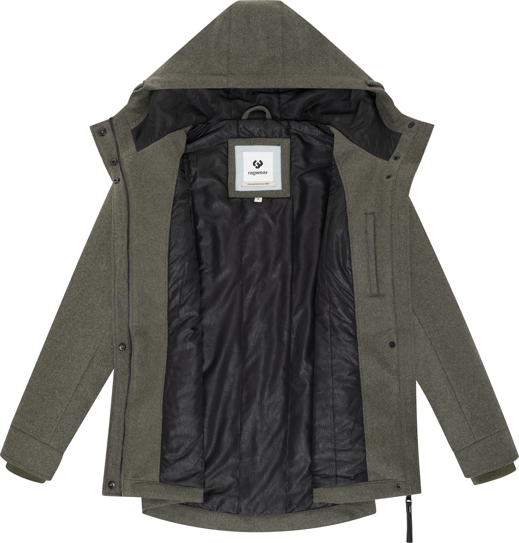 Ragwear Winterjacke »Monadde Felt YOUMODO«, mit Kapuze, Wasserfeste warme Jacke mit Kapuze