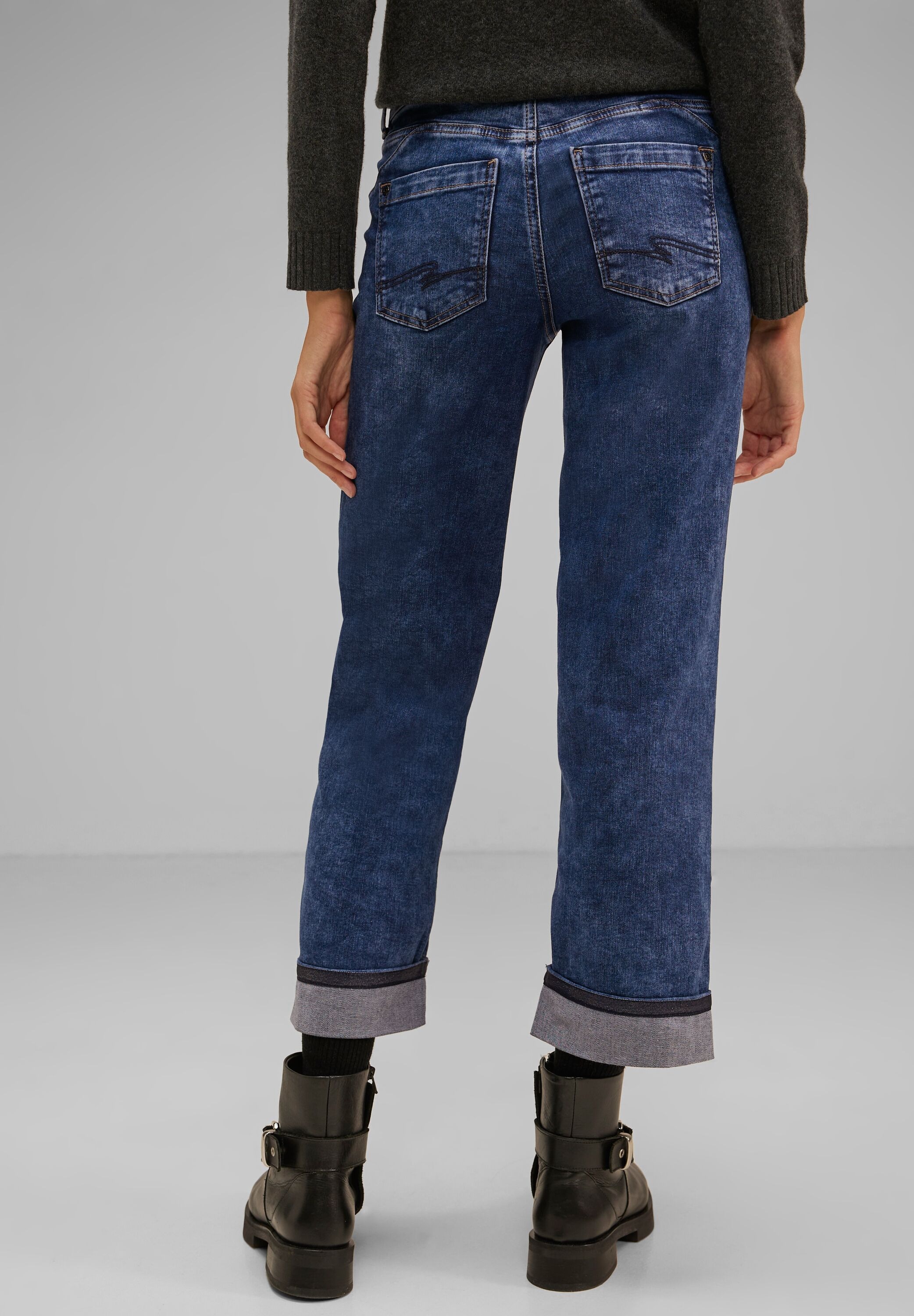 STREET ONE Straight-Jeans, Middle BAUR Waist für | kaufen