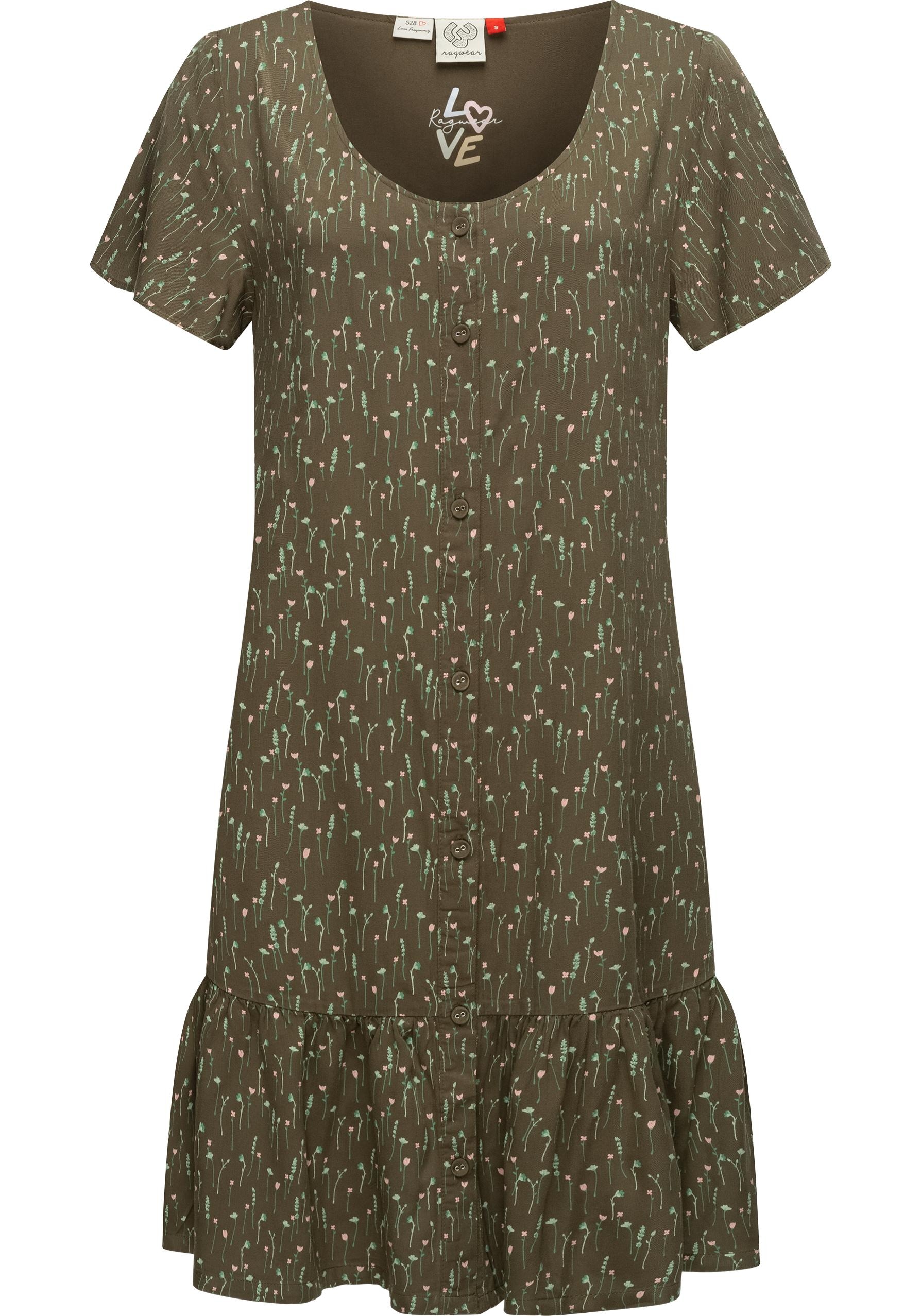 Ragwear Druckkleid »Fialina«, luftiges Sommerkleid mit süßem Blumenprint