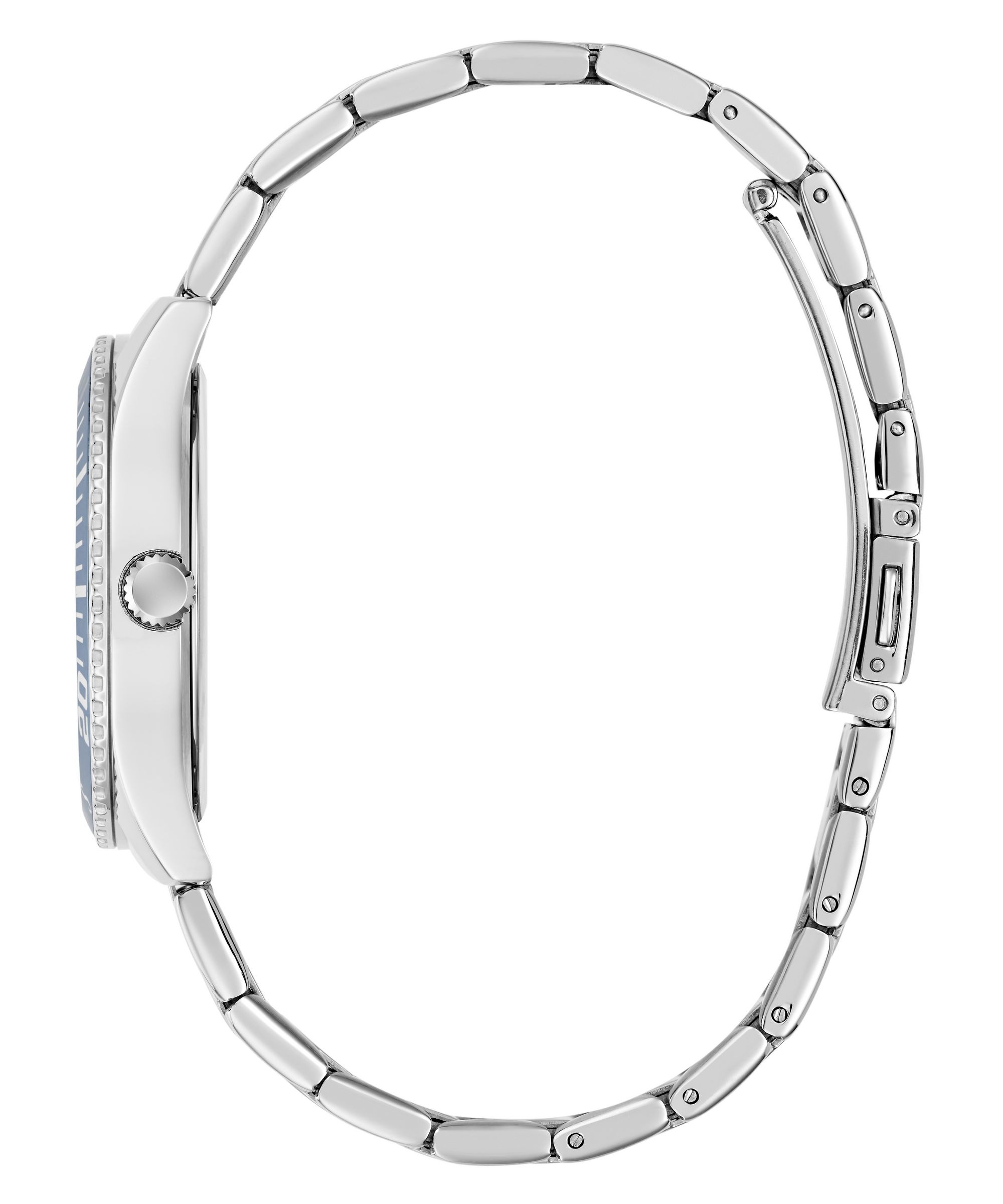 Guess Multifunktionsuhr »MARIANA« Quarzuhr, Armbanduhr, Damenuhr, Edelstahlarmband, analog, Wochentag