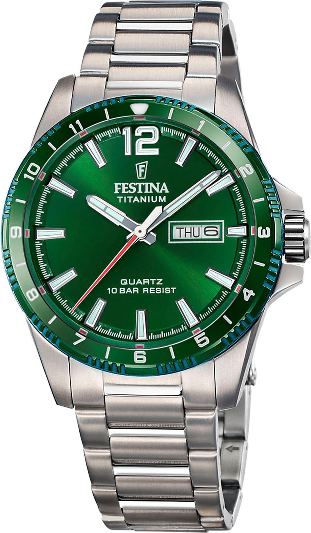 Festina Quarzuhr »Calendario Titanium« Armband...