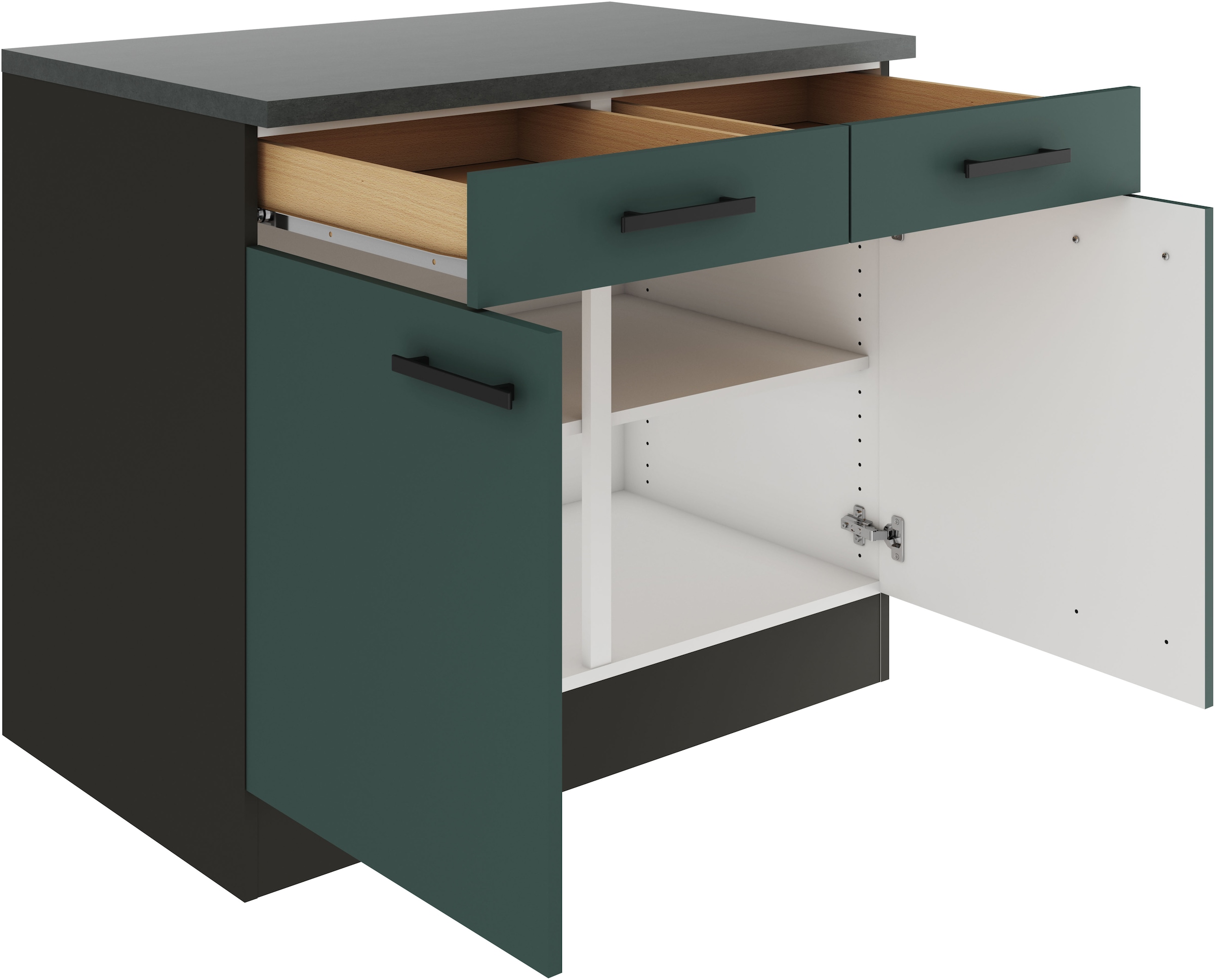 OPTIFIT Unterschrank »Palma« Breite 100 cm, mit 2 Türen und 2 Schubkästen