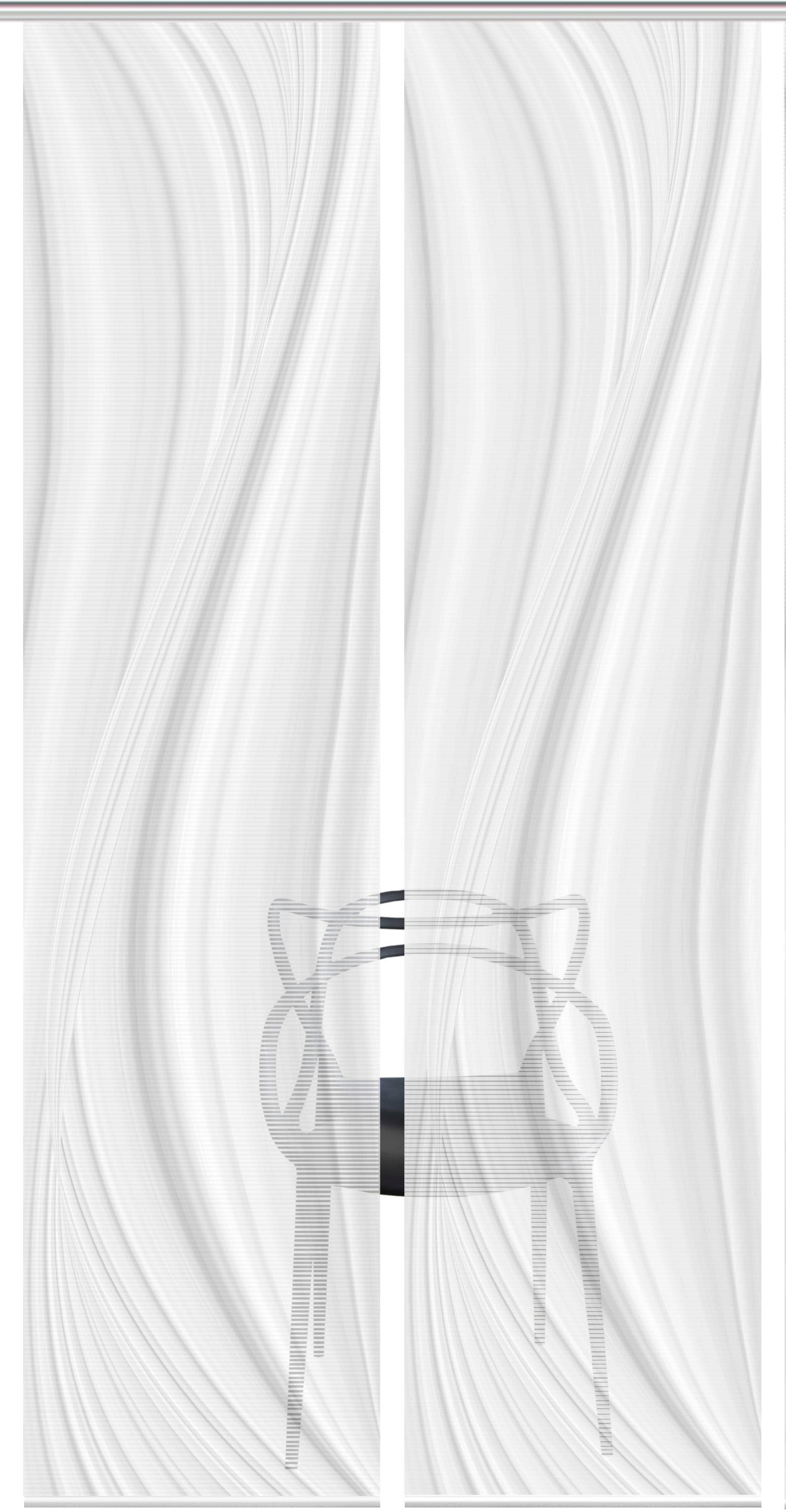 Vision S Schiebegardine "LAURINA 2er SET" Paneelwagen 2 Stk. tlg. Schiebevo günstig online kaufen