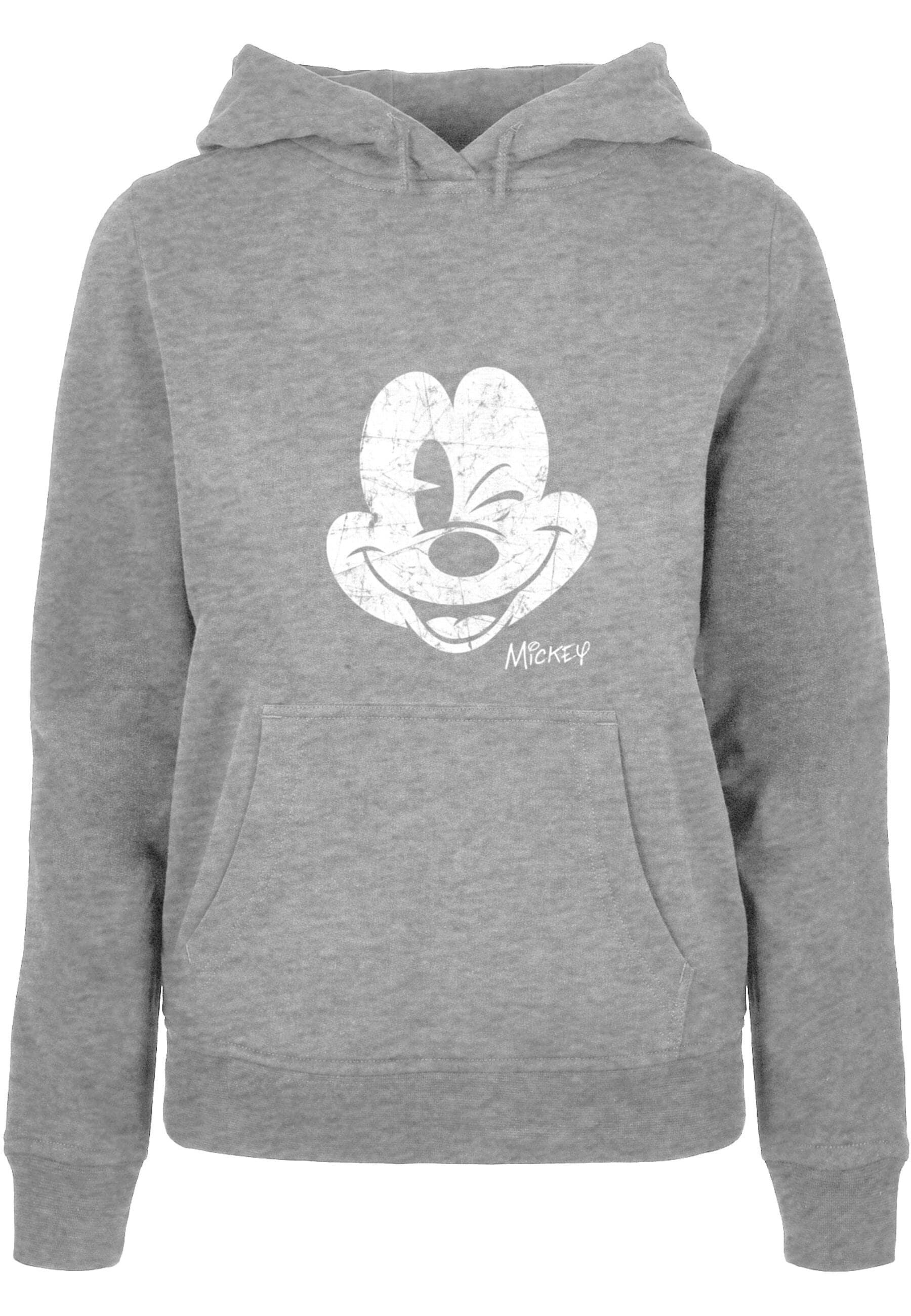 ABSOLUTE CULT Kapuzenpullover "ABSOLUTE CULT Damen Ladies Mickey Mouse - Distressed Hoody"