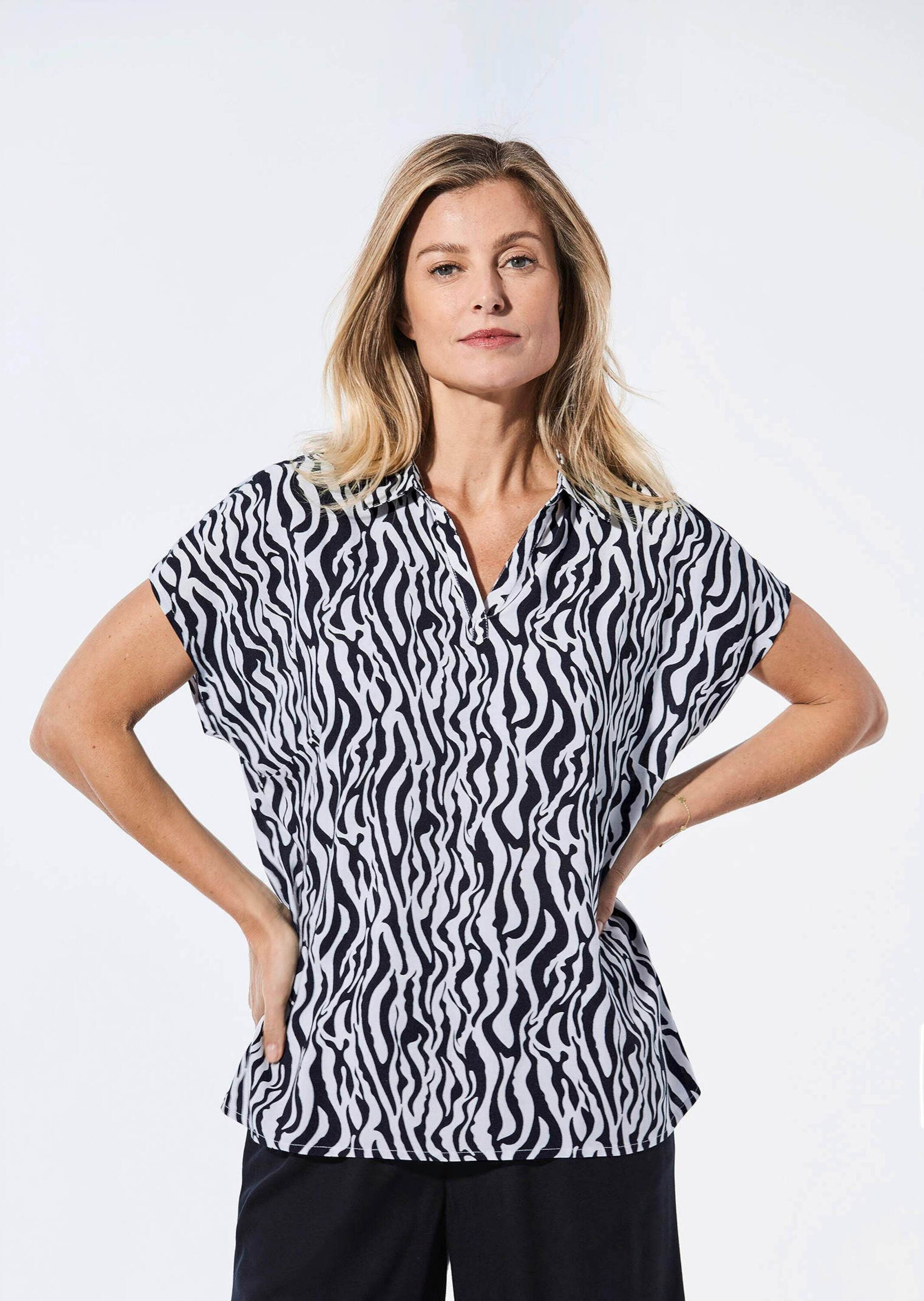 GOLDNER Schlupfbluse »Bluse Druckbluse«