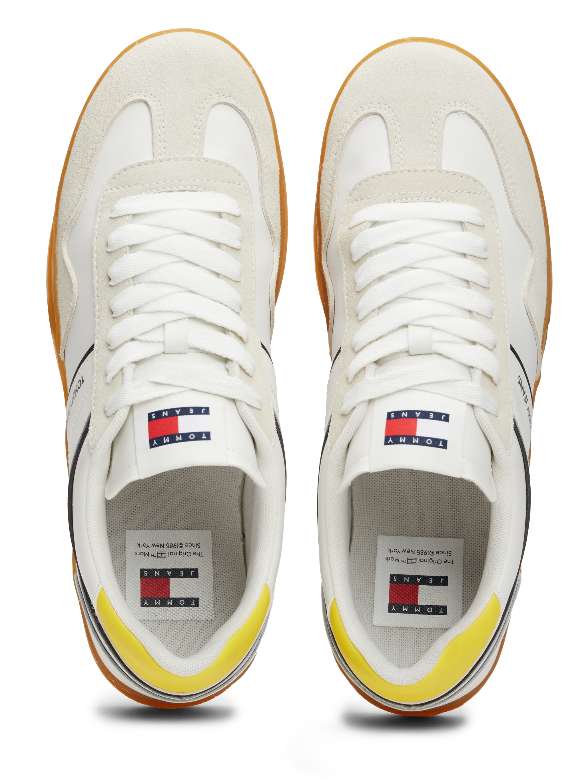 Tommy Jeans Plateausneaker "TJM LEATHER RETRO CUPSOLE", Freizeitschuh, Halb günstig online kaufen