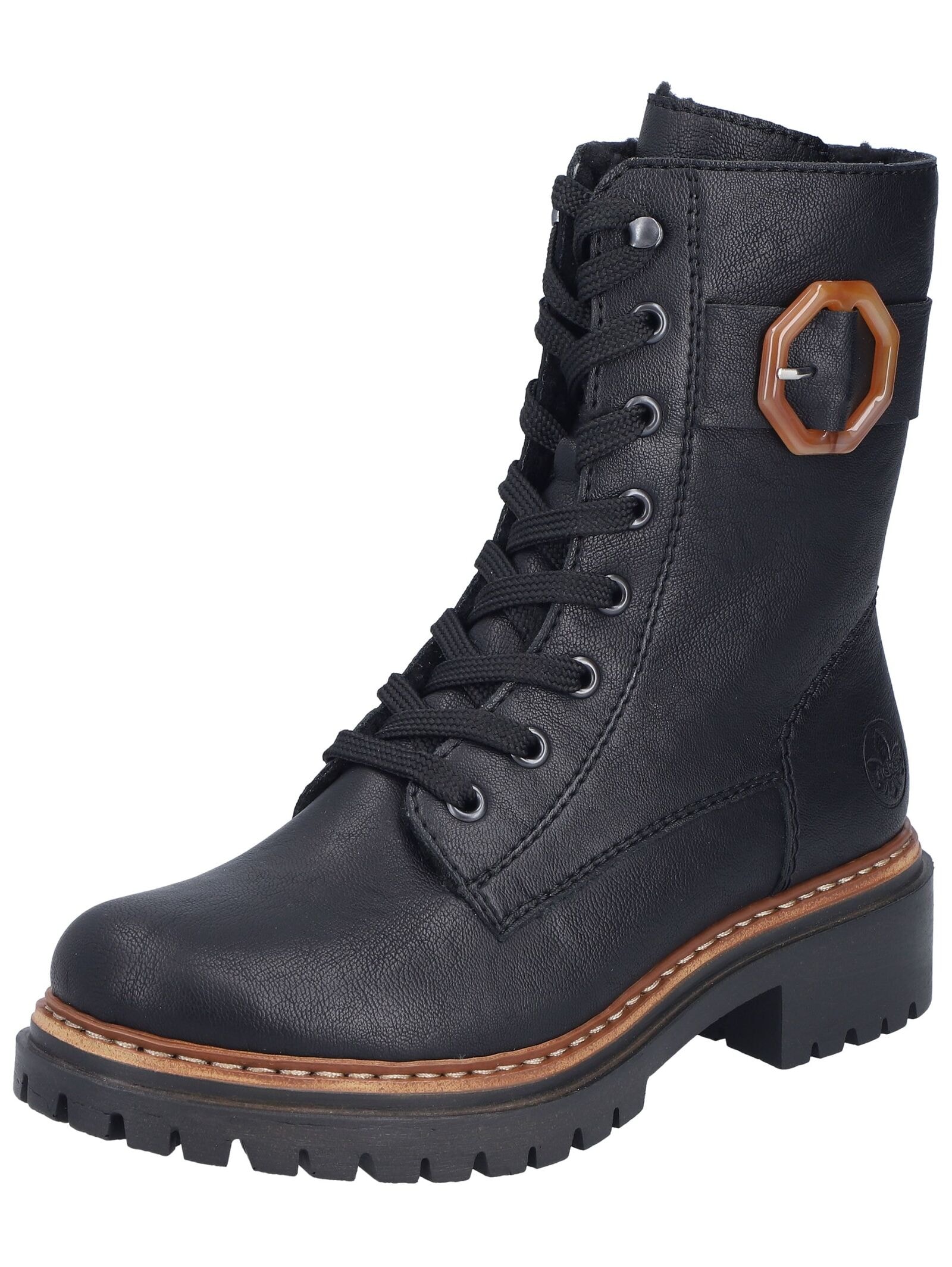 Rieker Schnürstiefelette "Rieker Stiefelette Lederimitat" günstig online kaufen