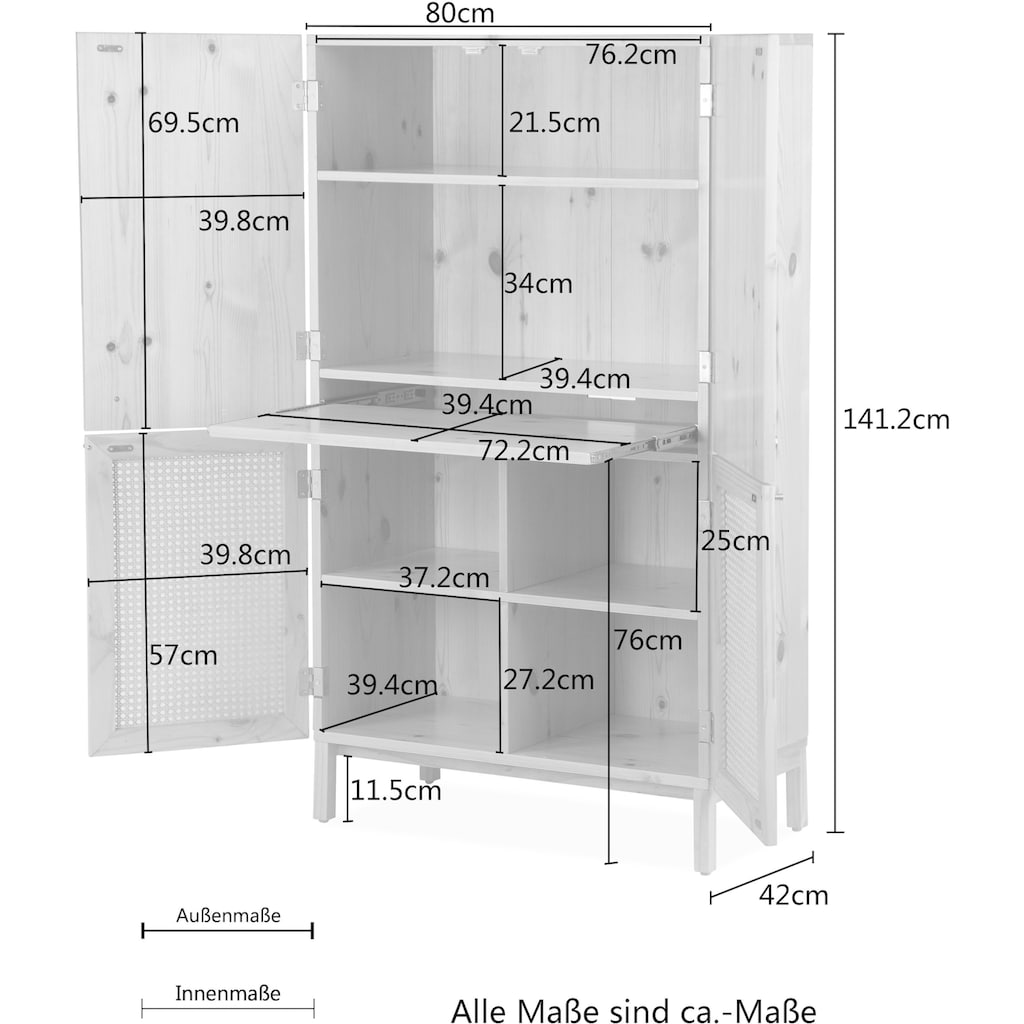 andas Highboard »Gatwick«