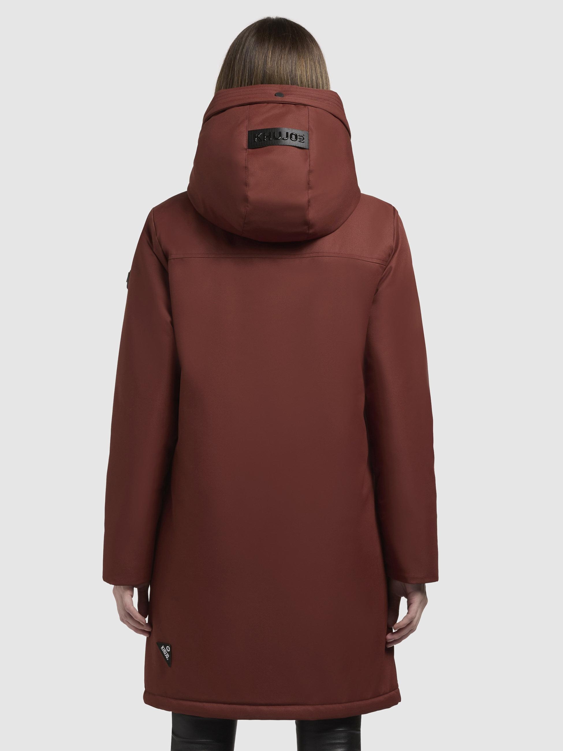 khujo Kurzmantel »Yaak3-YM«, urbaner Damen Parka mit gestepptem Innenfutter