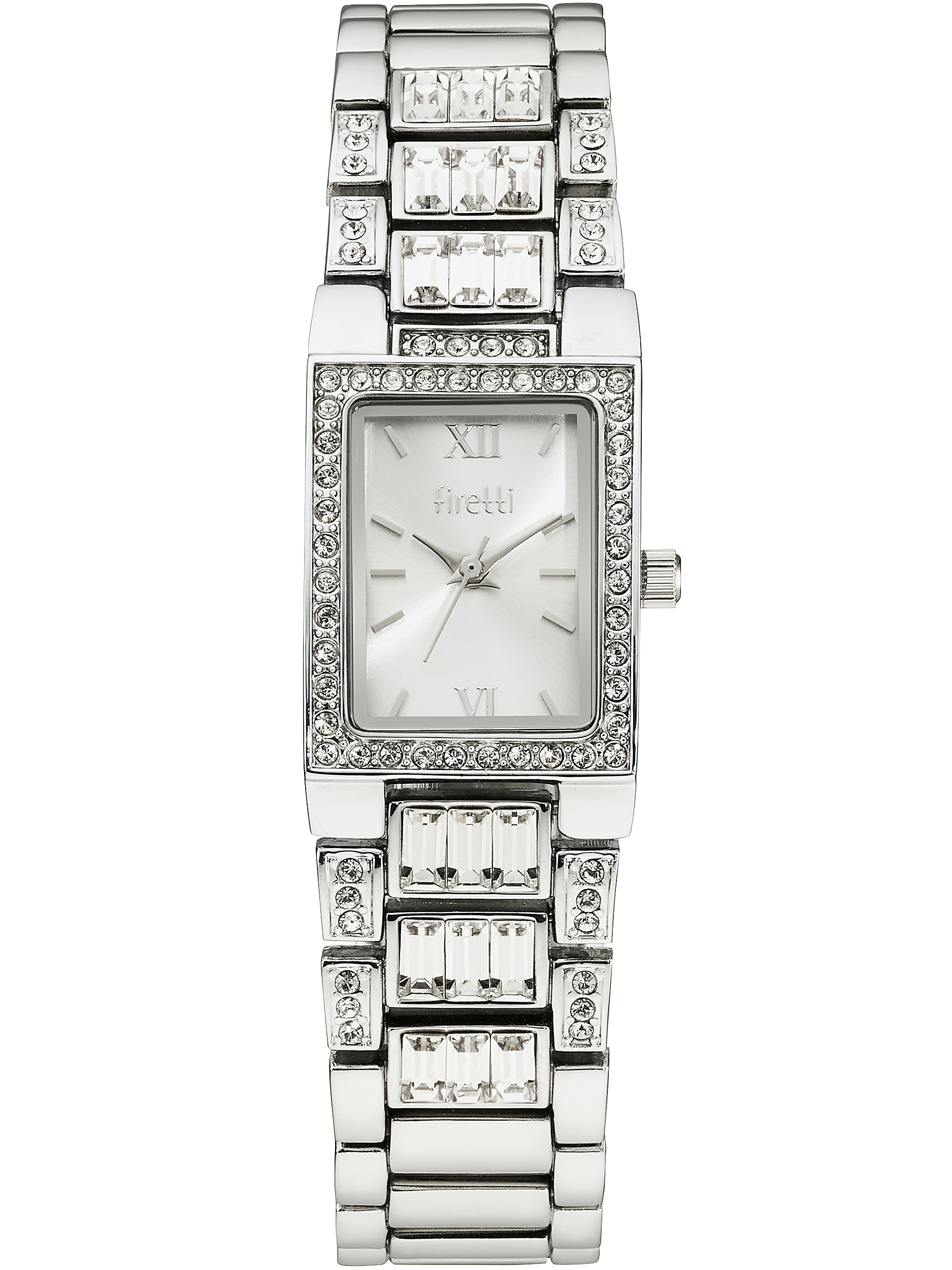 Firetti Quarzuhr »Baguette Sparkle« Armbanduhr, Damenuhr, analog, Swarovski-Kristalle