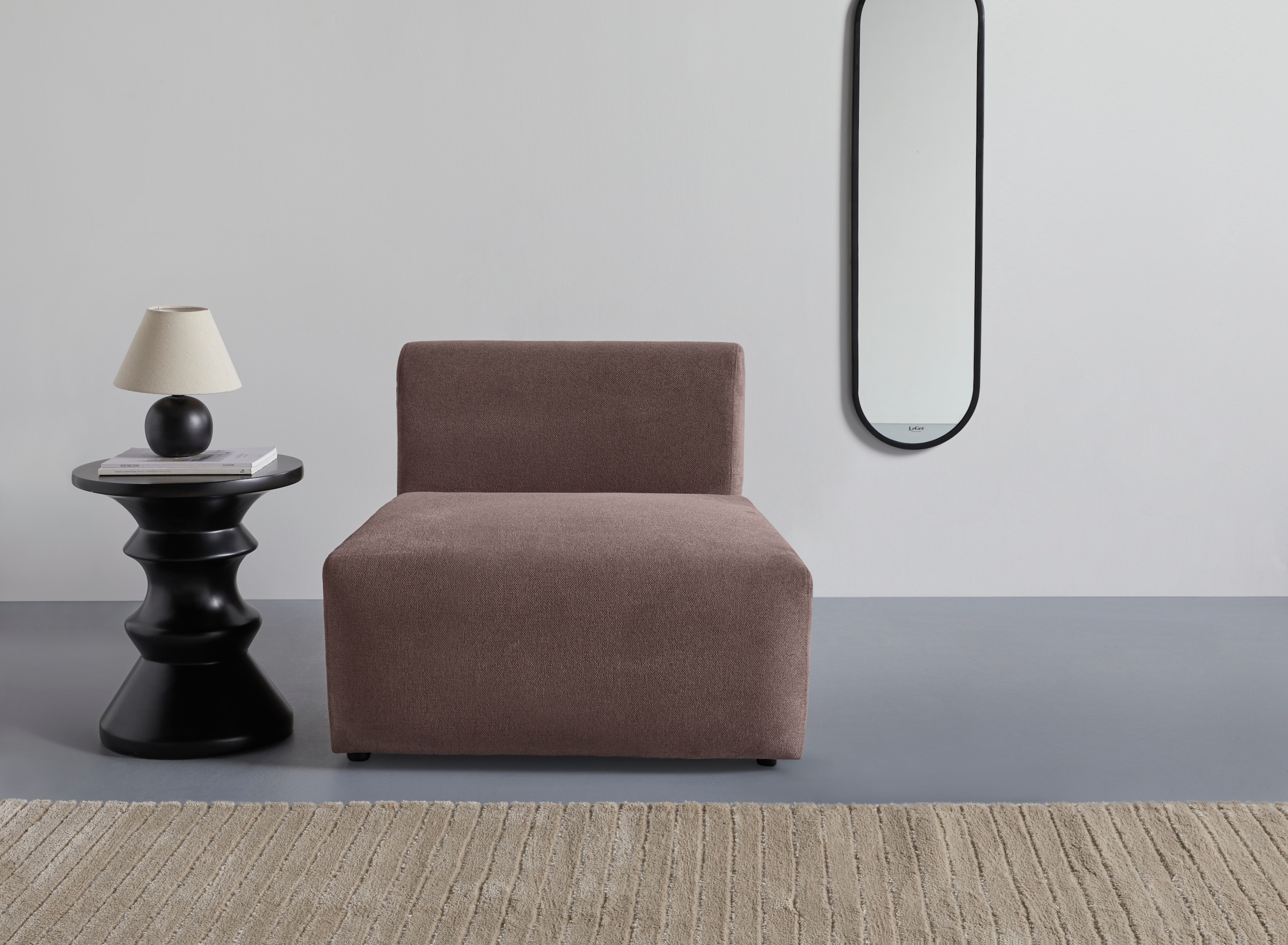 LeGer Home by Lena Gercke Sessel "LYZA Sofa-Mittelelement, Maße B/T/H: 76/96/74 cm" als Modul oder separat verwendbar, für individuelle Zusammenstellung