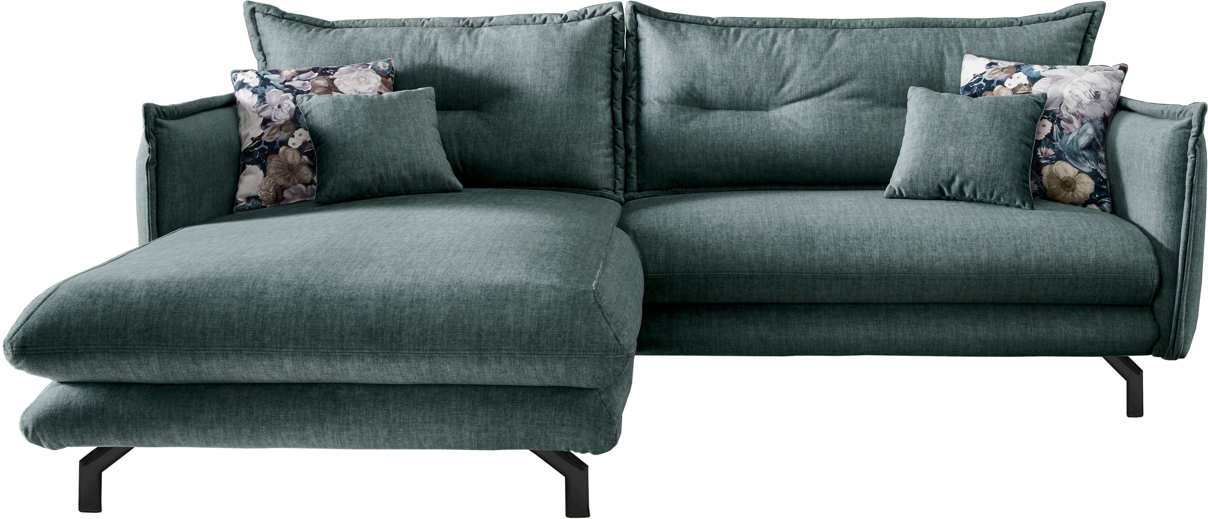 Home affaire Ecksofa "LAVA Breite 255 cm, modern und elegant, aktuelle Kiss günstig online kaufen