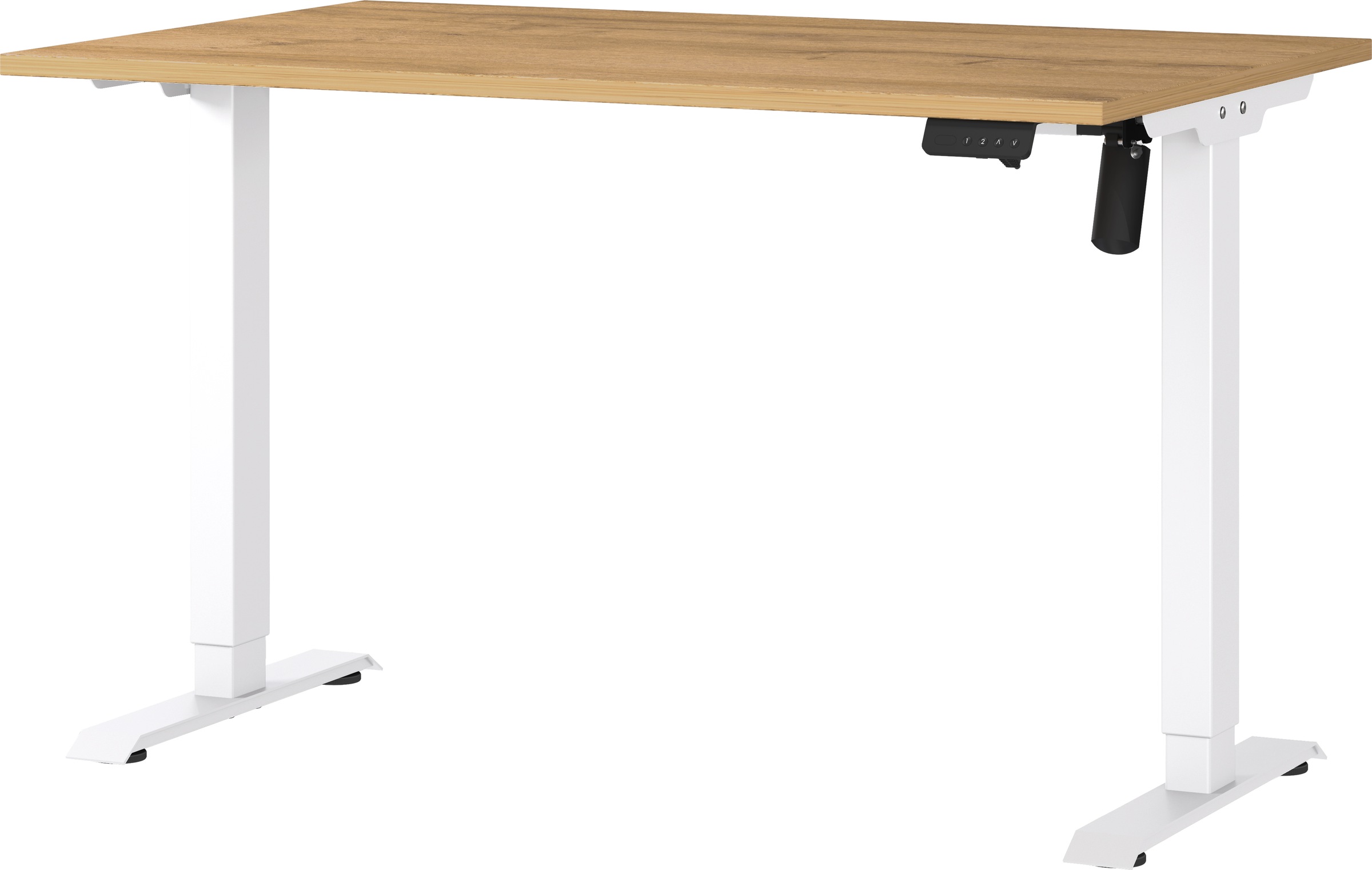 GERMANIA Schreibtisch "Boras" Breite 120/140/160/180 cm, Metallgestell, elektrisch höhenverstellbar