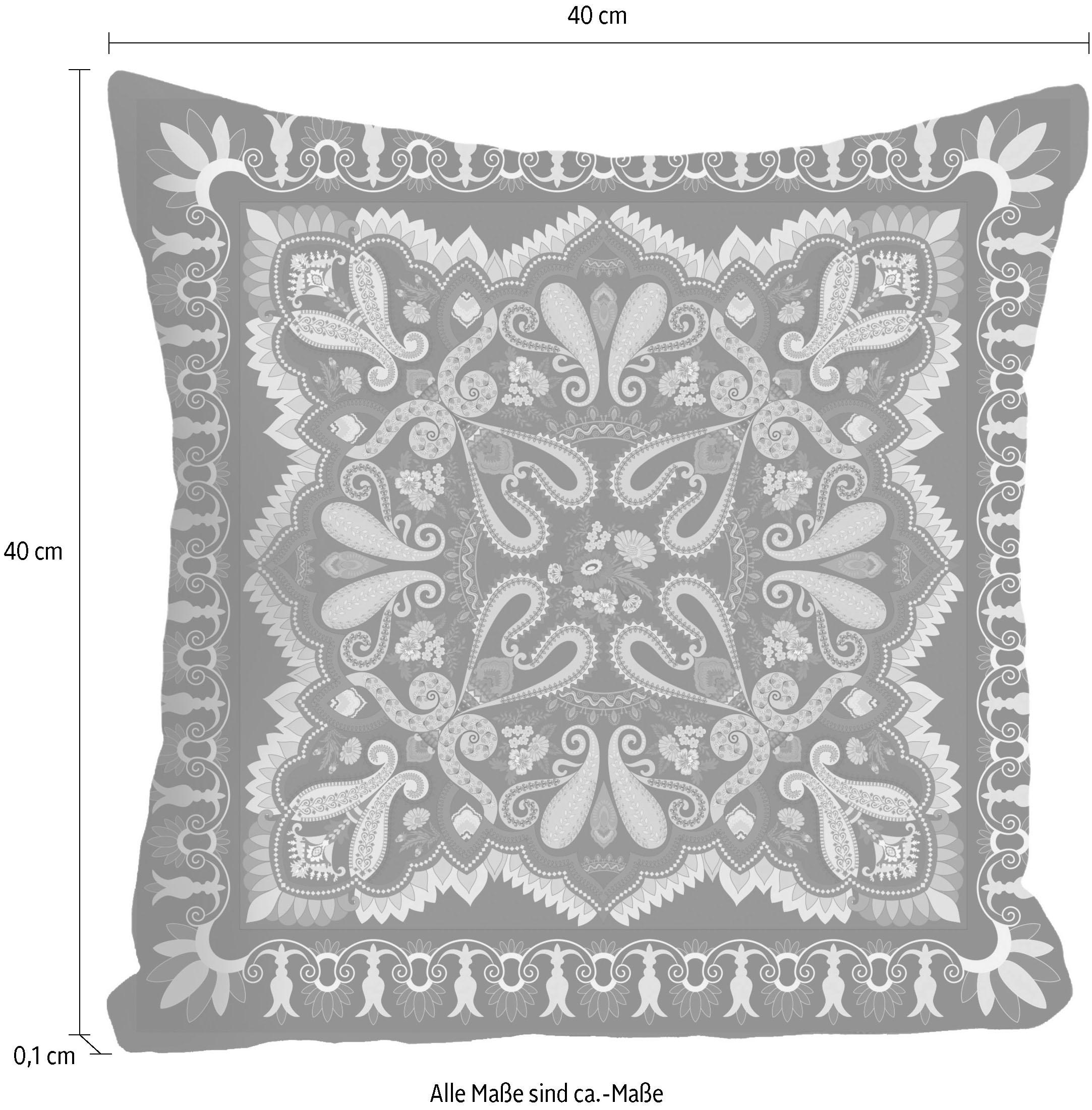 queence Dekokissen »»Ornament«,« Kissenhülle ohne Füllung, 1 Stück