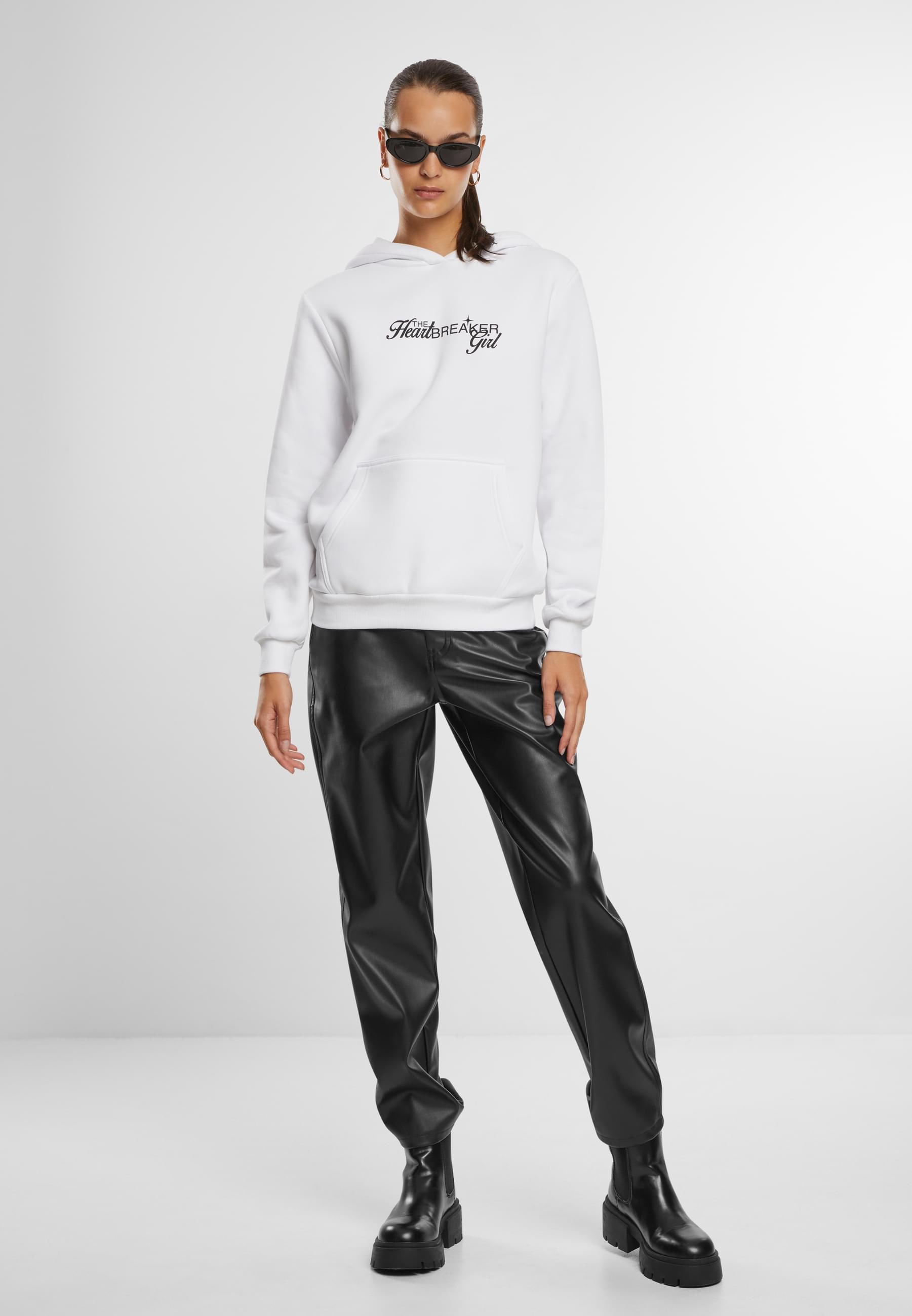 Miss Tee Kapuzenpullover »Miss Tee Heartbreaker Girl Ladies Fluffy Hoody«, (1 tlg.)