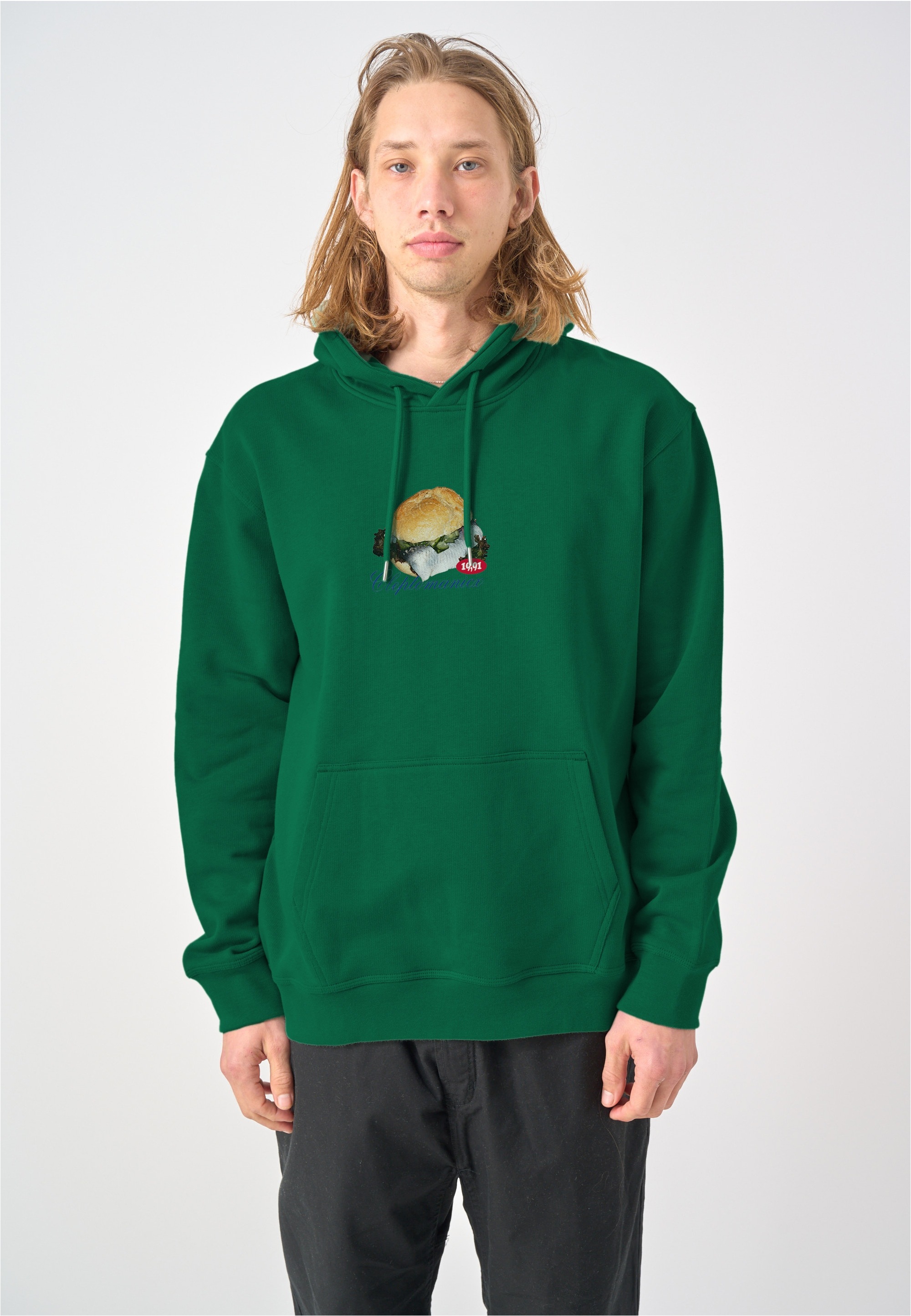 Cleptomanicx Kapuzensweatshirt "Boxy Hooded WTFISH", Locker geschnitten günstig online kaufen