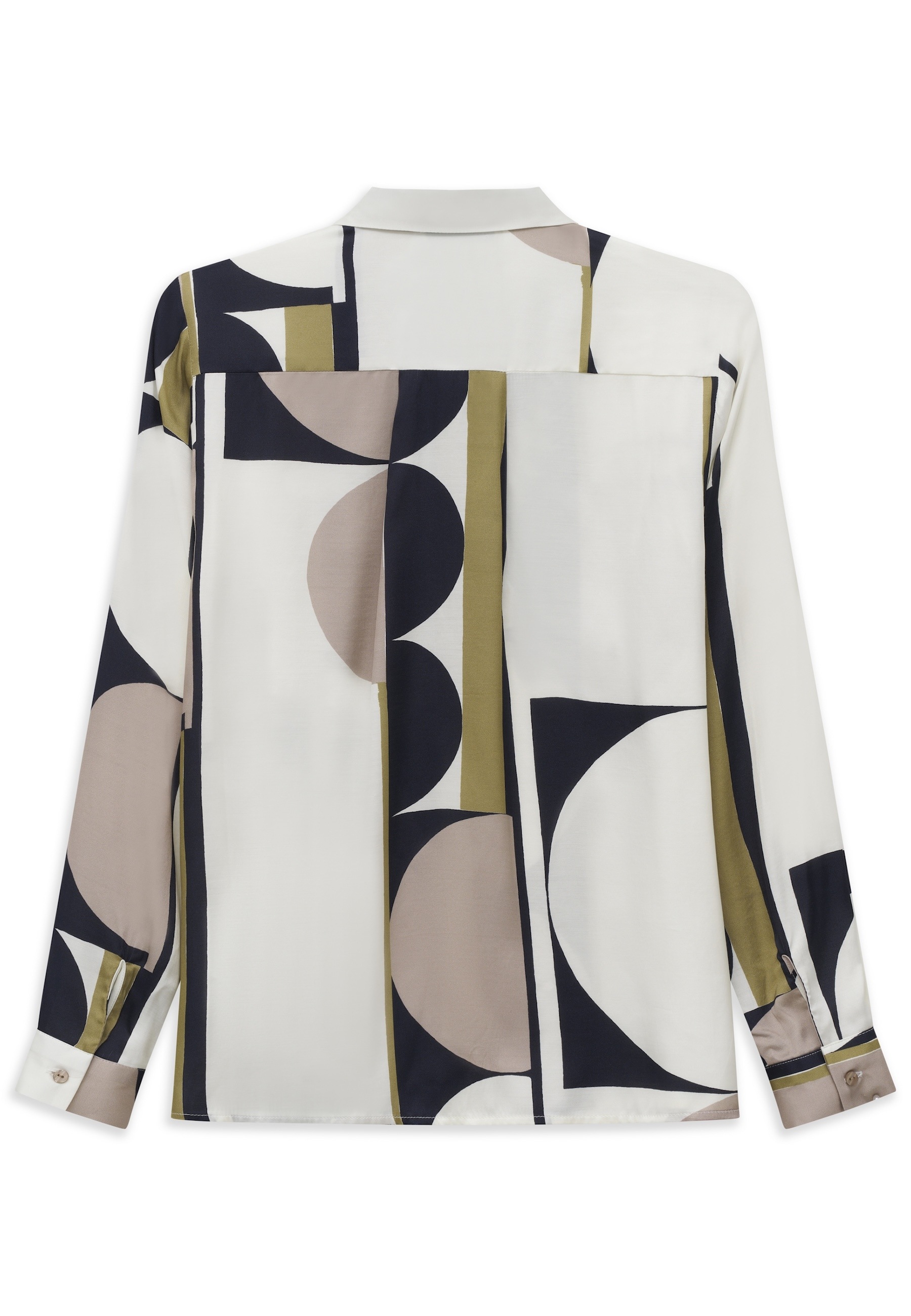 bugatti Hemdbluse »Viskose« mit verdeckter Knopfleiste