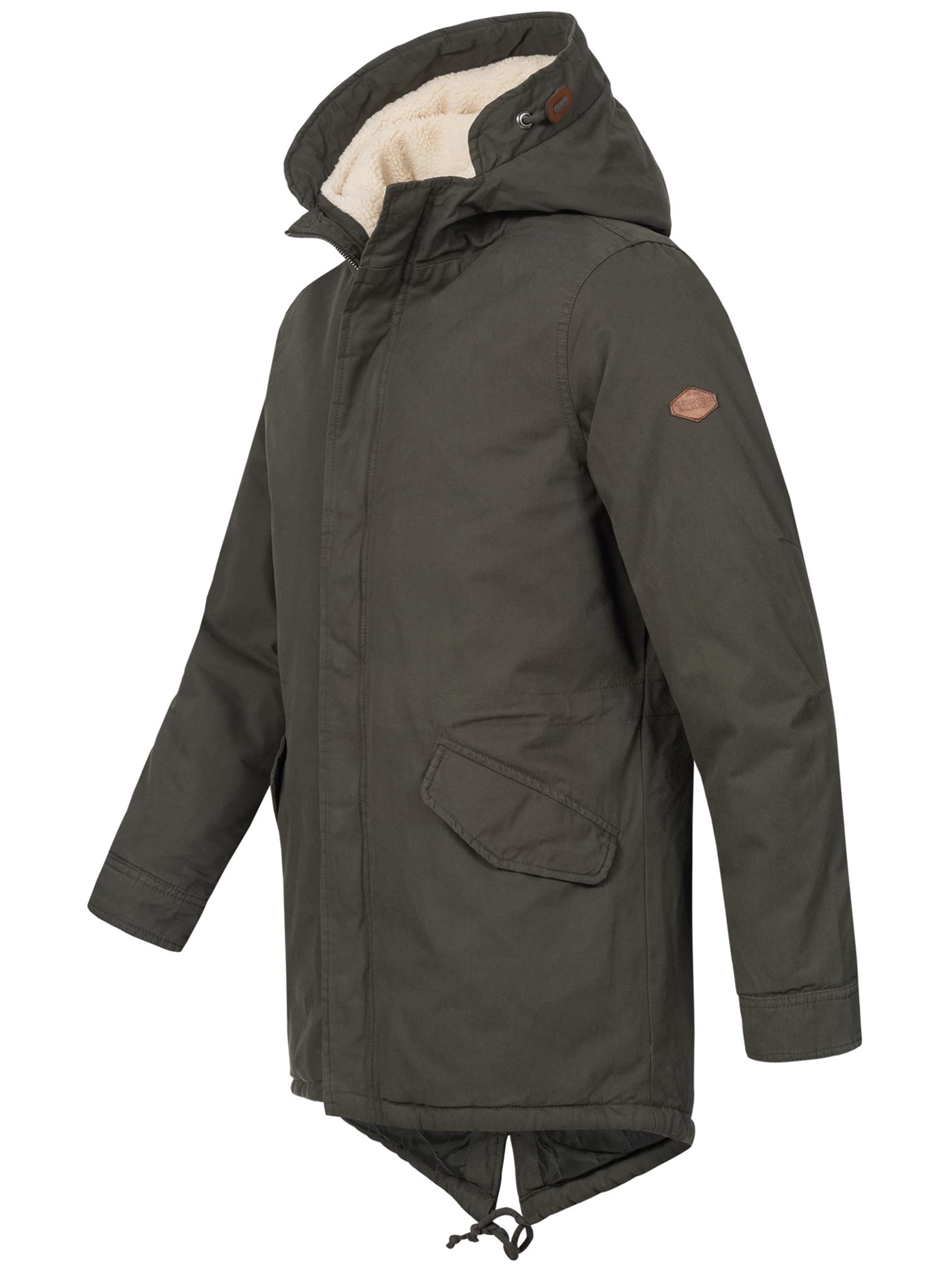 Alessandro Salvarini Winterjacke »ASMauro«, mit warmem Teddyfell