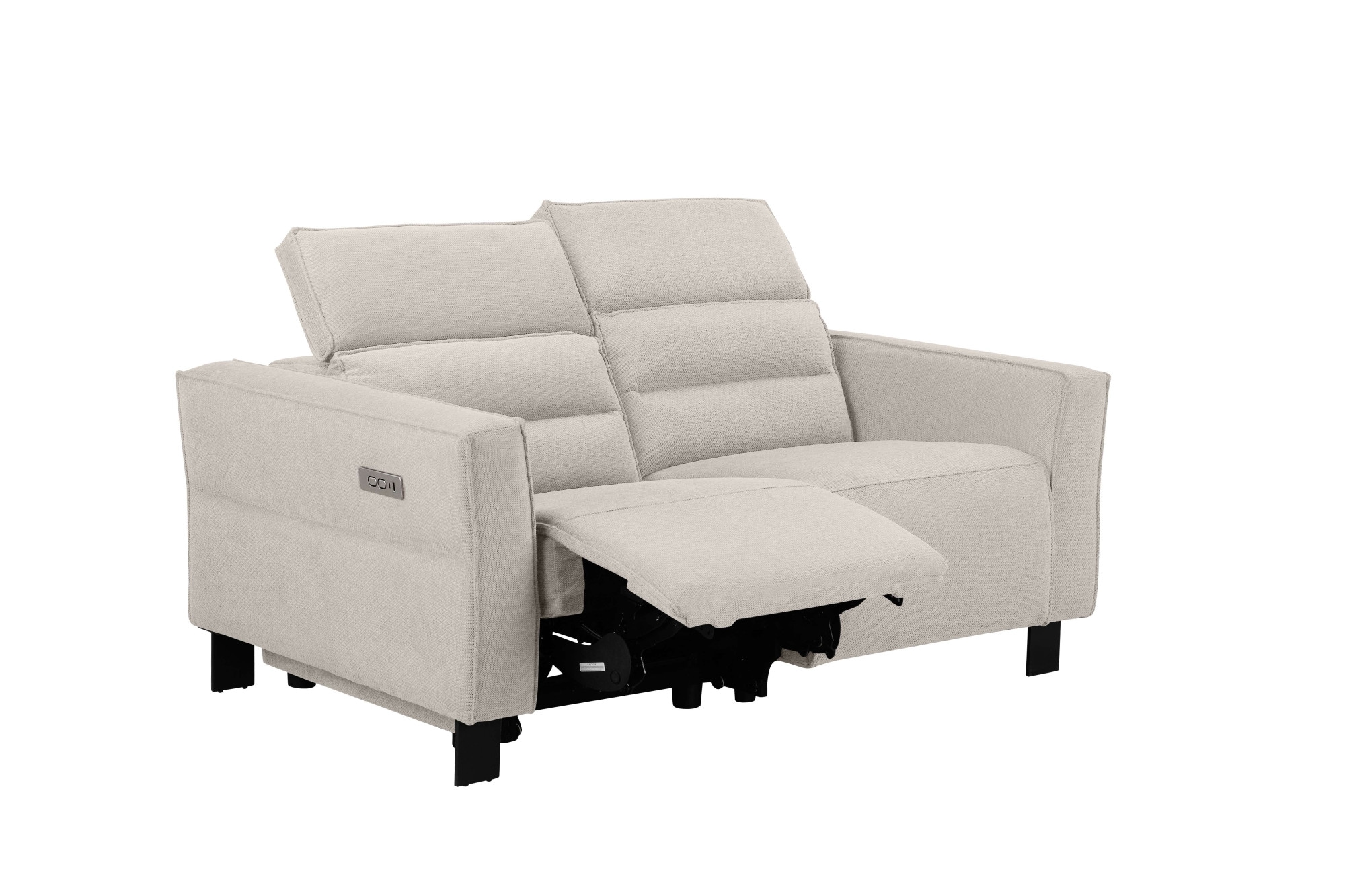 Places of Style 2-Sitzer »Carpari, 162 cm, mit manueller od. elektrischer Relaxfunktion«, (USB A/C), sowie Kopfteilverstellung