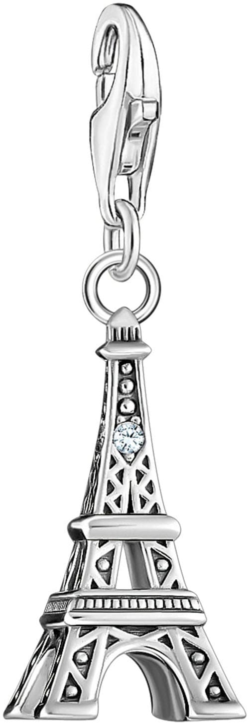 THOMAS SABO Charm-Einhänger »Eiffelturm su weißem ...