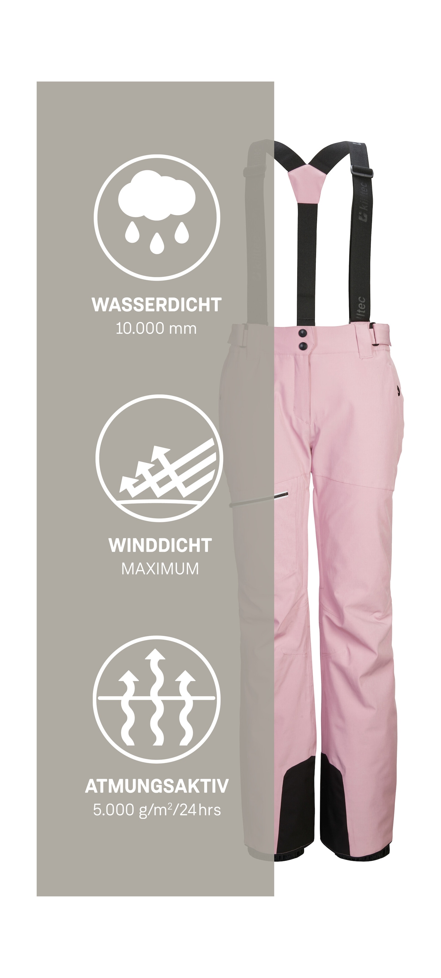 Killtec Skihose »KSW 60 WMN SKI PNTS«  Skihose mit 4-Wege-Stretch, wasserdicht, atmungsaktiv, Kantenschutz