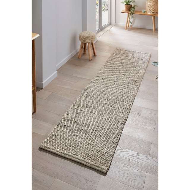 Teppich | FLAIR Wollmischung, geknüpftes BAUR rechteckig, aus Design, RUGS Läufer »Minerals«, meliert
