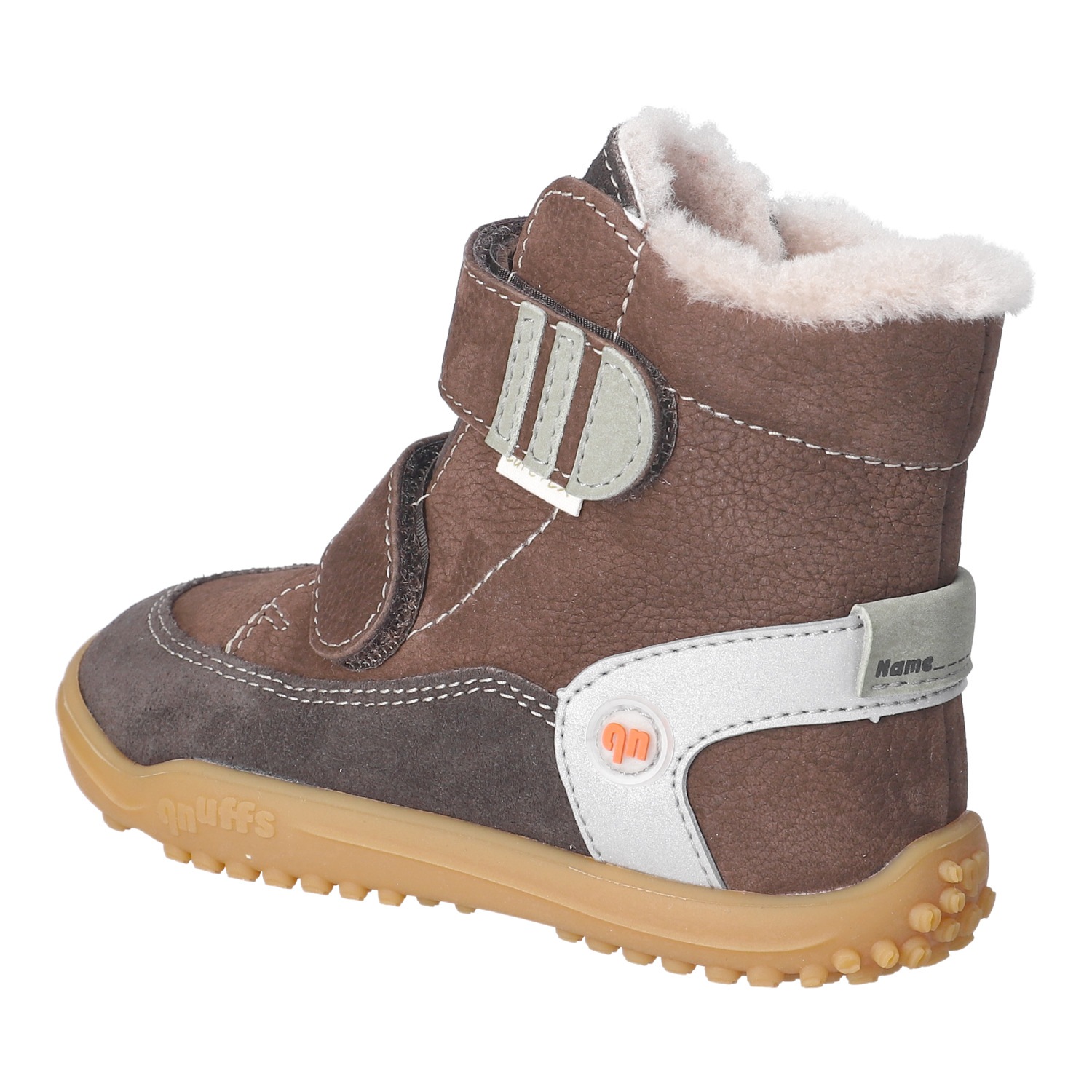 qnuffs Barfußschuh »EIBE«  Winterboots, mit wasserdichter TEX-Ausstattung, mit Namensschild