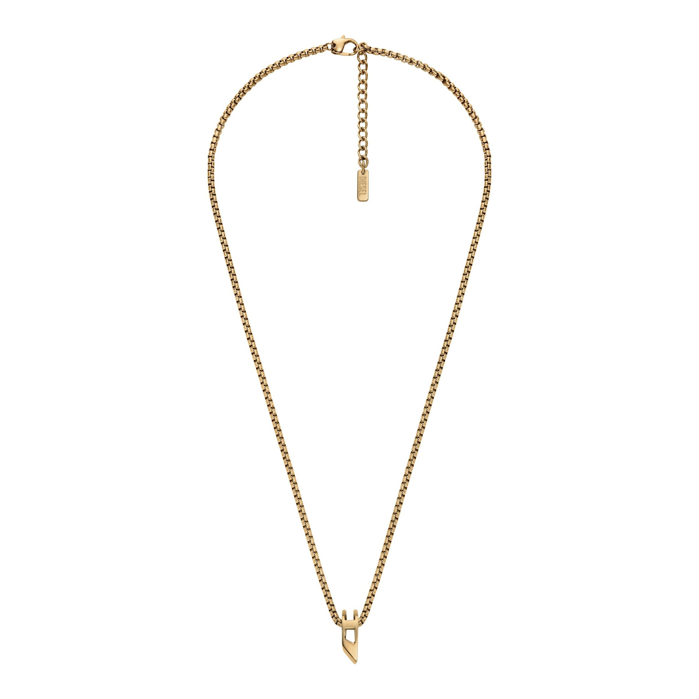 Diesel Kette mit Anhänger »Schmuck Geschenk Edelstahl D LOGO«