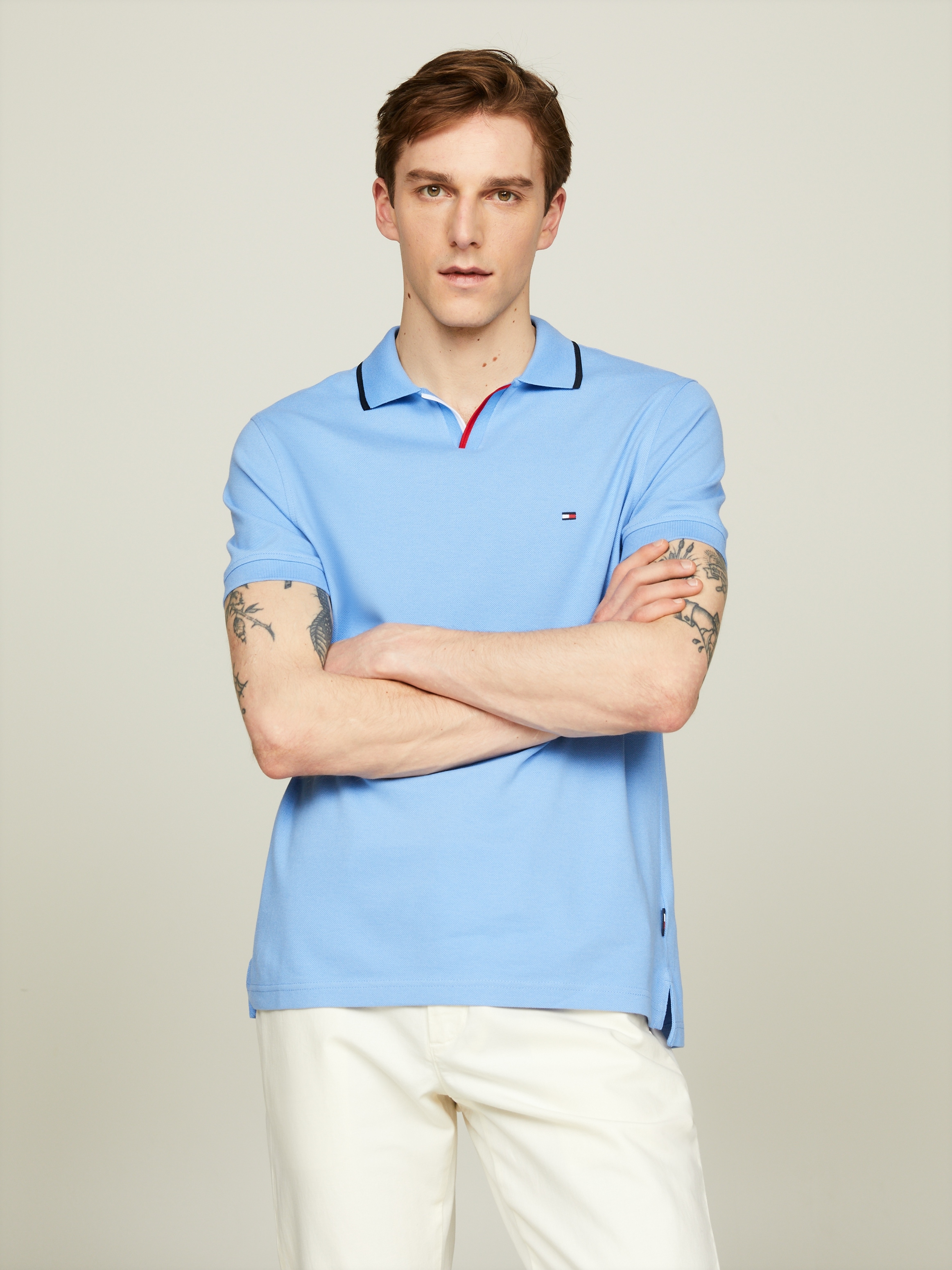 TOMMY HILFIGER Polo marškinėliai »RWB TIPPED V COLLAR...
