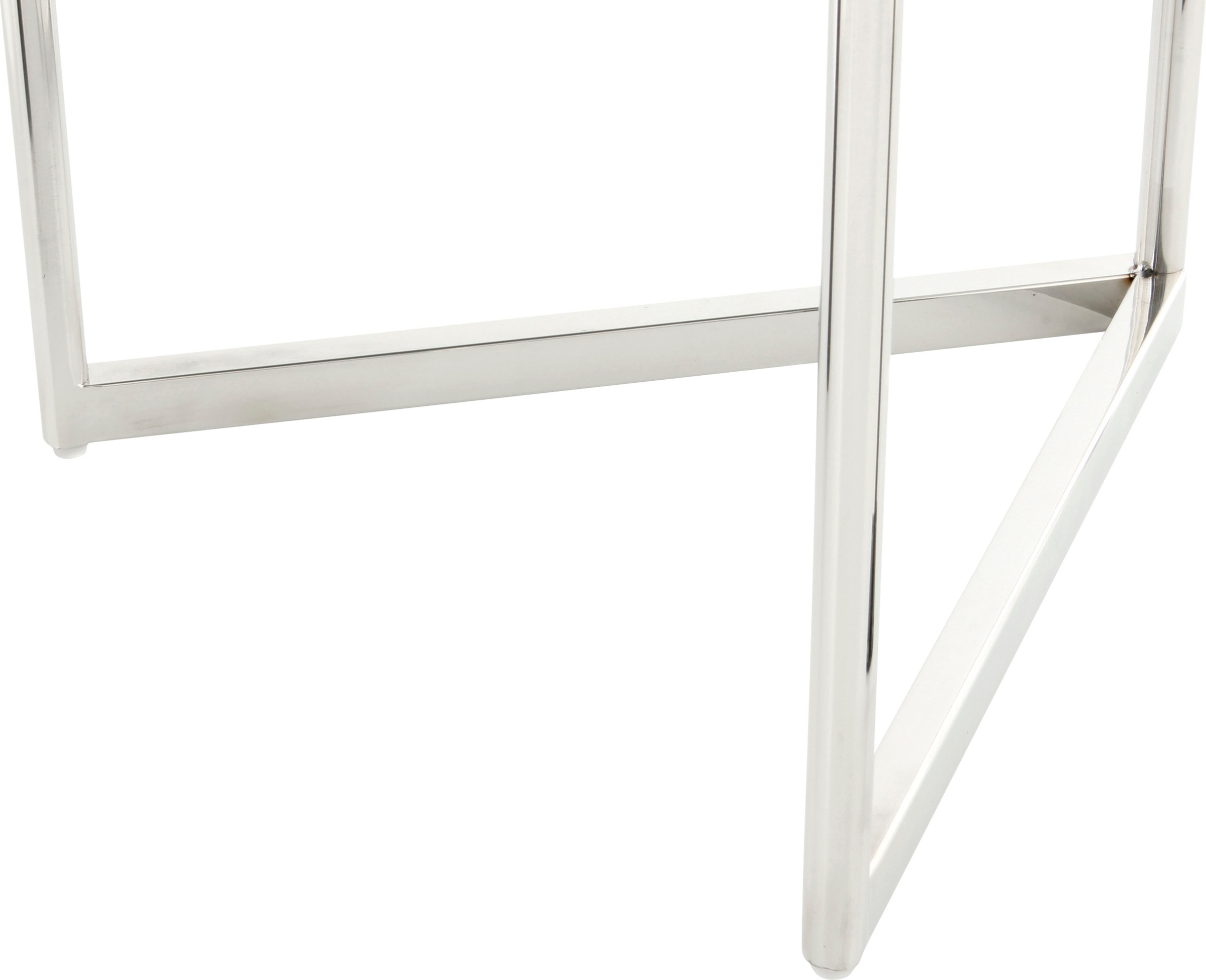Kayoom Beistelltisch »Wynona 125, in stilvollem Design,mit dreieckiger Grundform«, (1 St.), Glamouröses Design, hochwertige Verarbeitung, Hingucker-Gestell