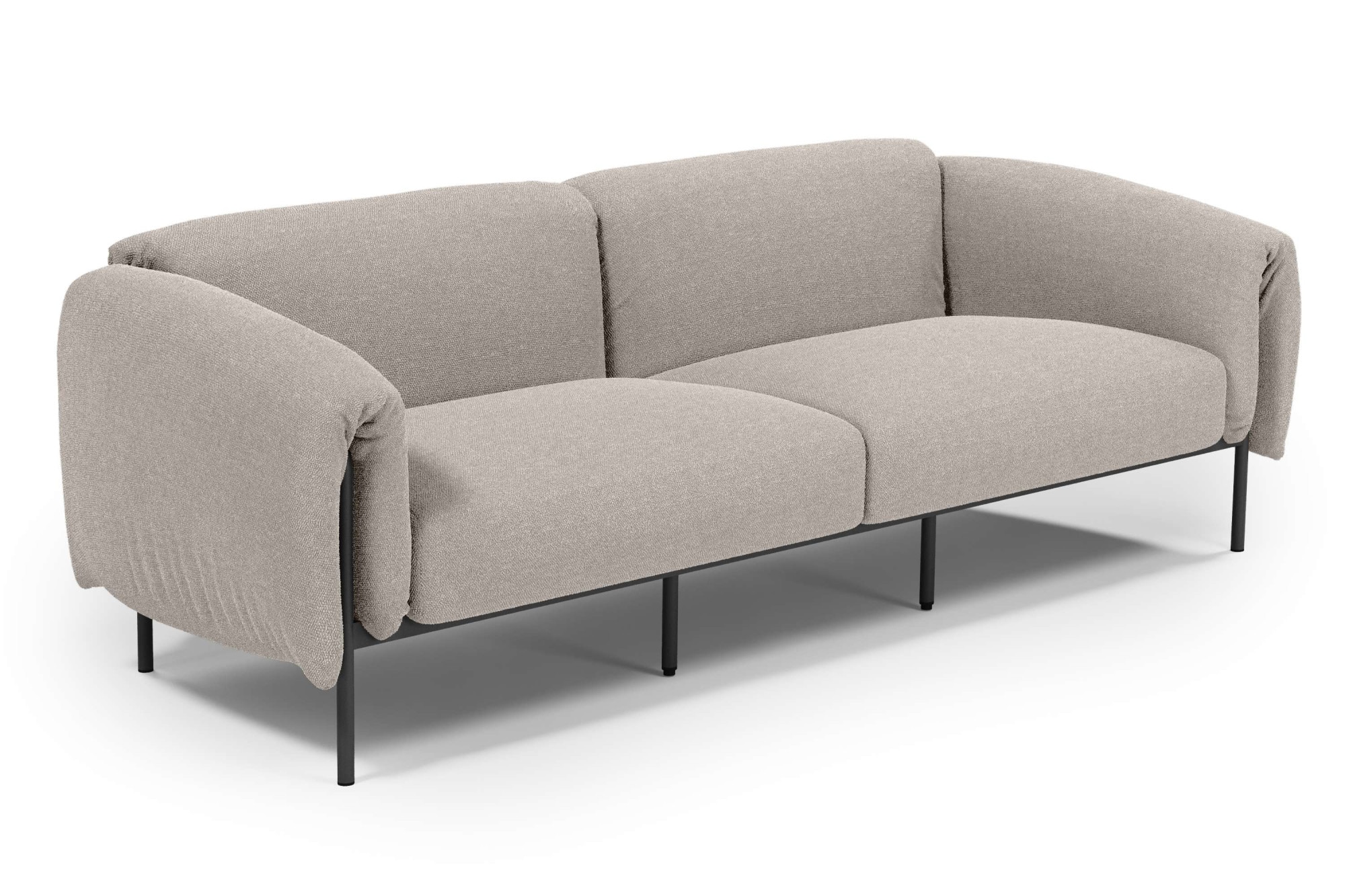 andas 3-Sitzer »Lumi«, Outdoor Gartensofa, wetterfeste Materialien, Breite 228 cm